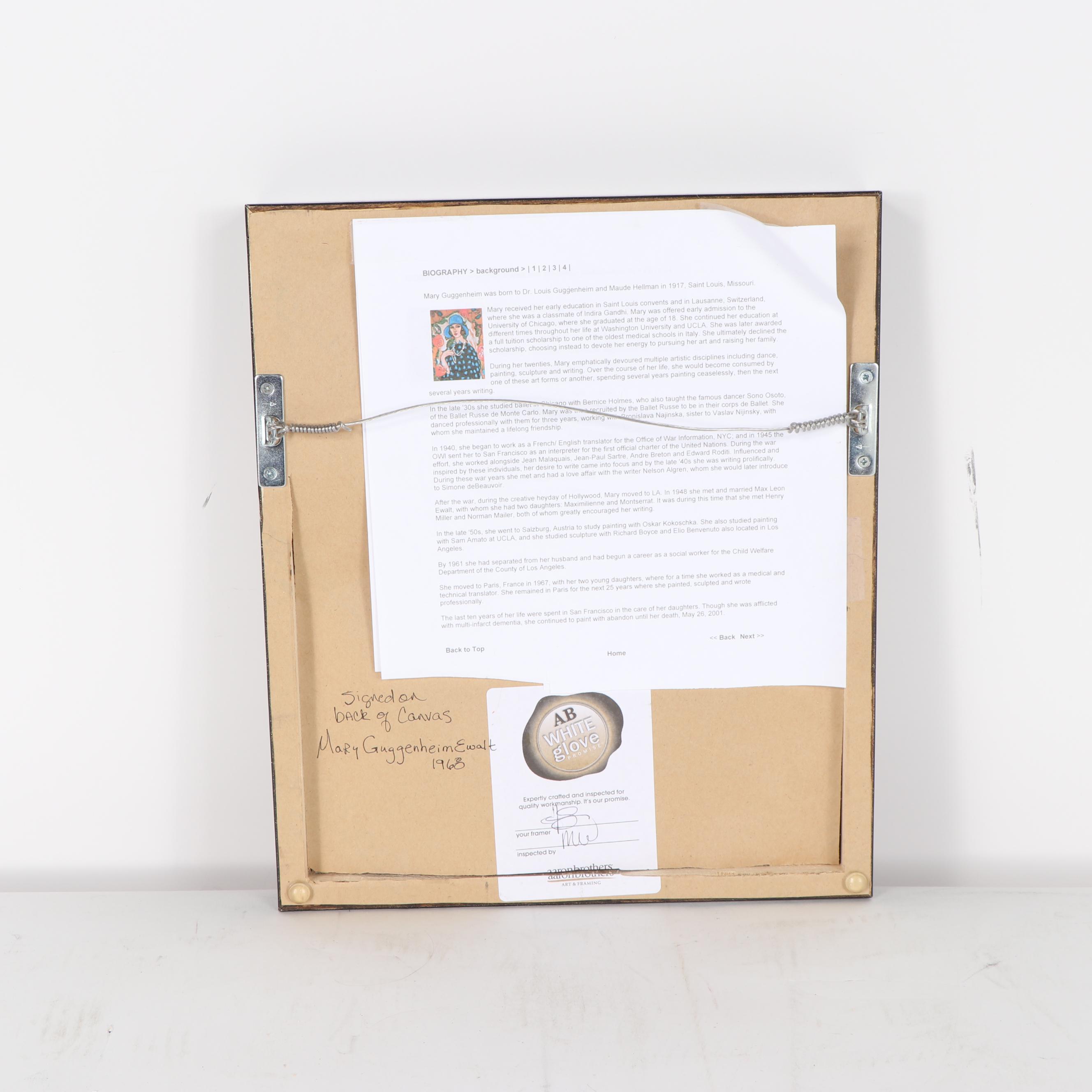 Mary Guggenheim Floral Still Life Oil Painting