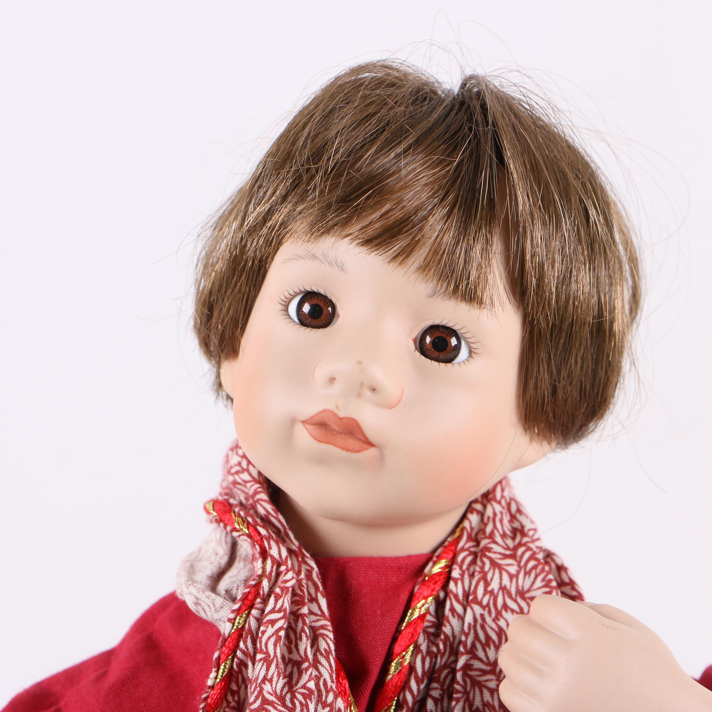 Ashton-Drake Galleries "Oh Holy Night" Porcelain Dolls, 1990s