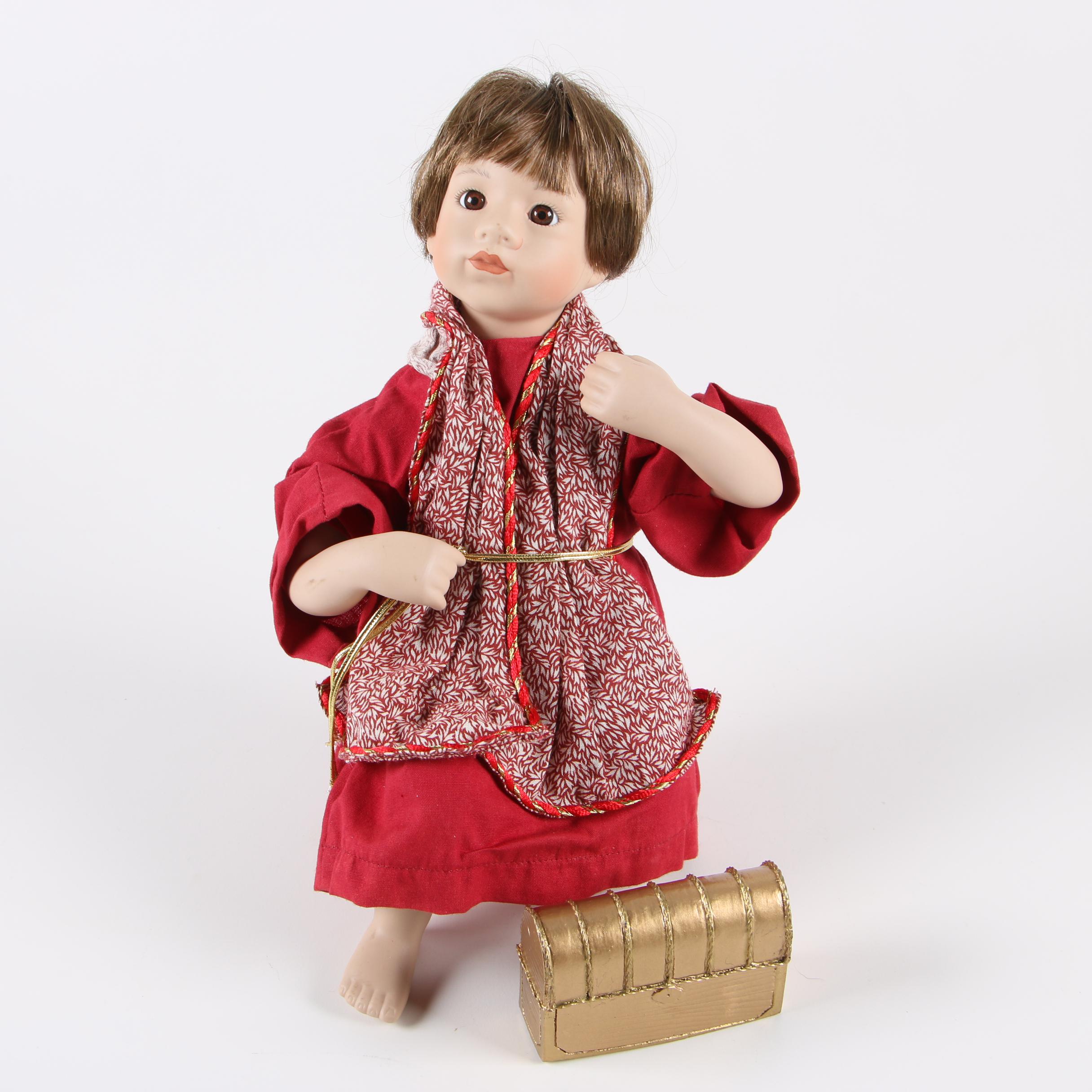 Ashton-Drake Galleries "Oh Holy Night" Porcelain Dolls, 1990s