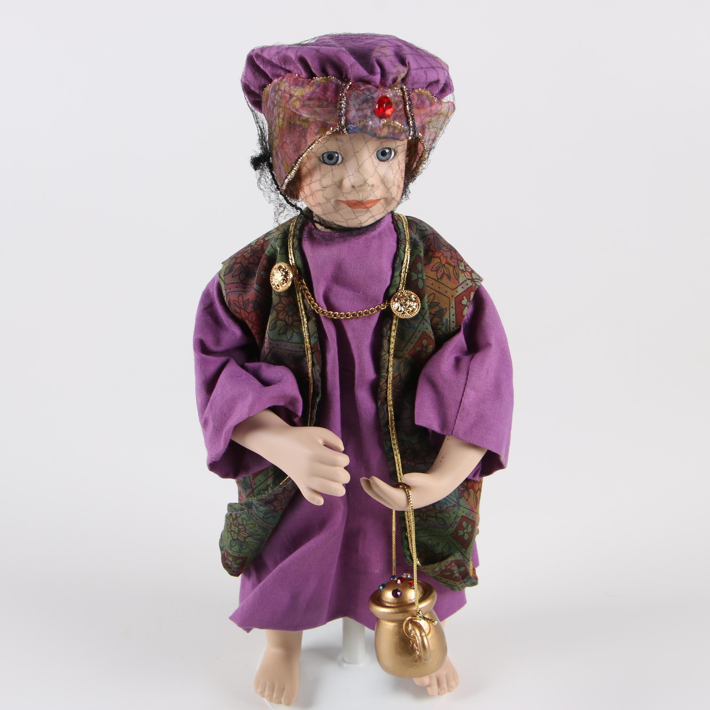 Ashton-Drake Galleries "Oh Holy Night" Porcelain Dolls, 1990s