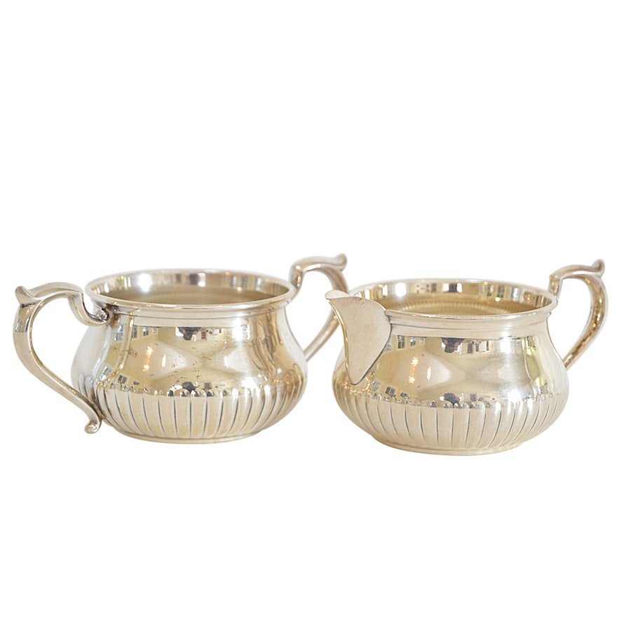 S. Kirk & Sons Sterling Silver Creamer and Sugar Bowl