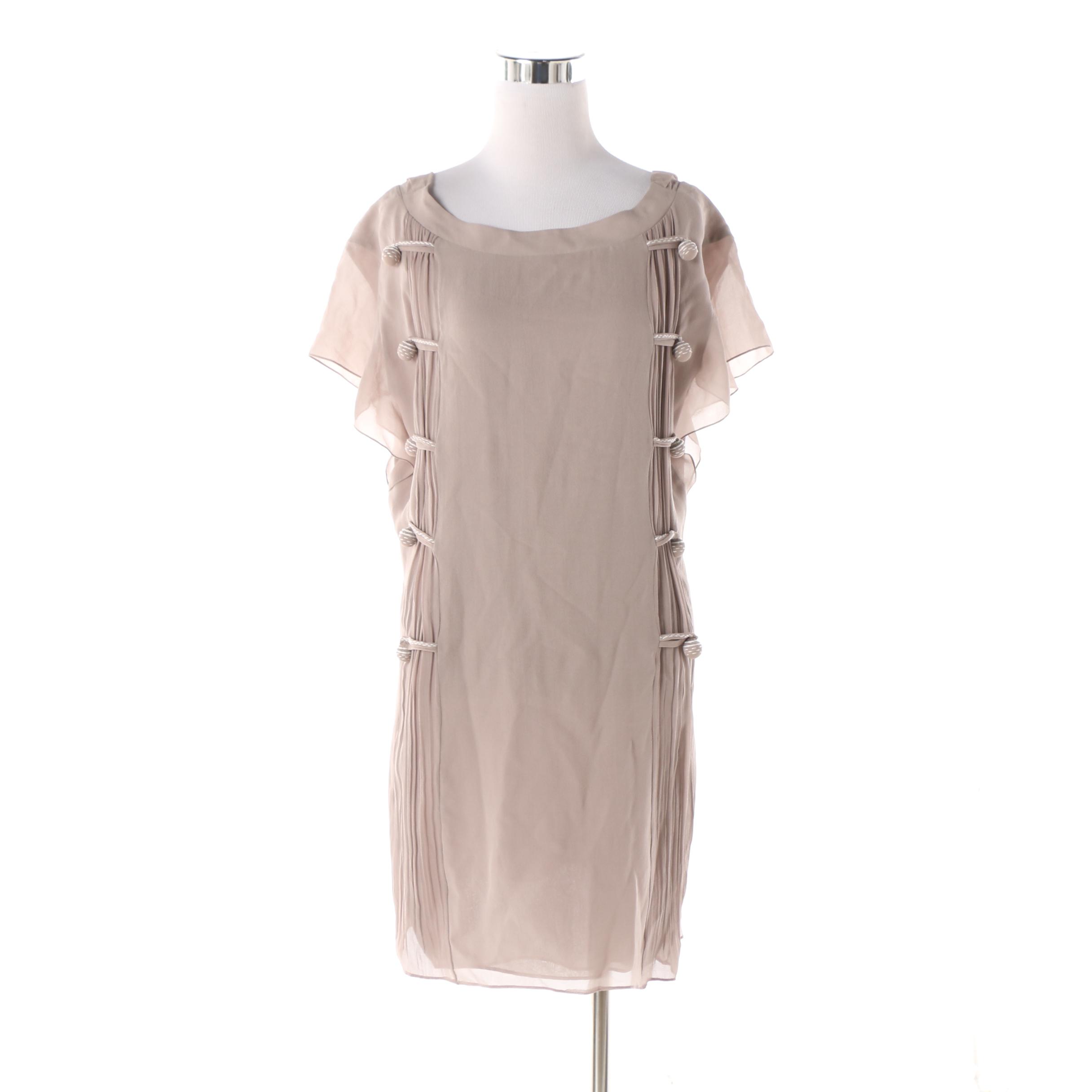 Vintage Nina Ricci Mauve Crepe Tunic Dress