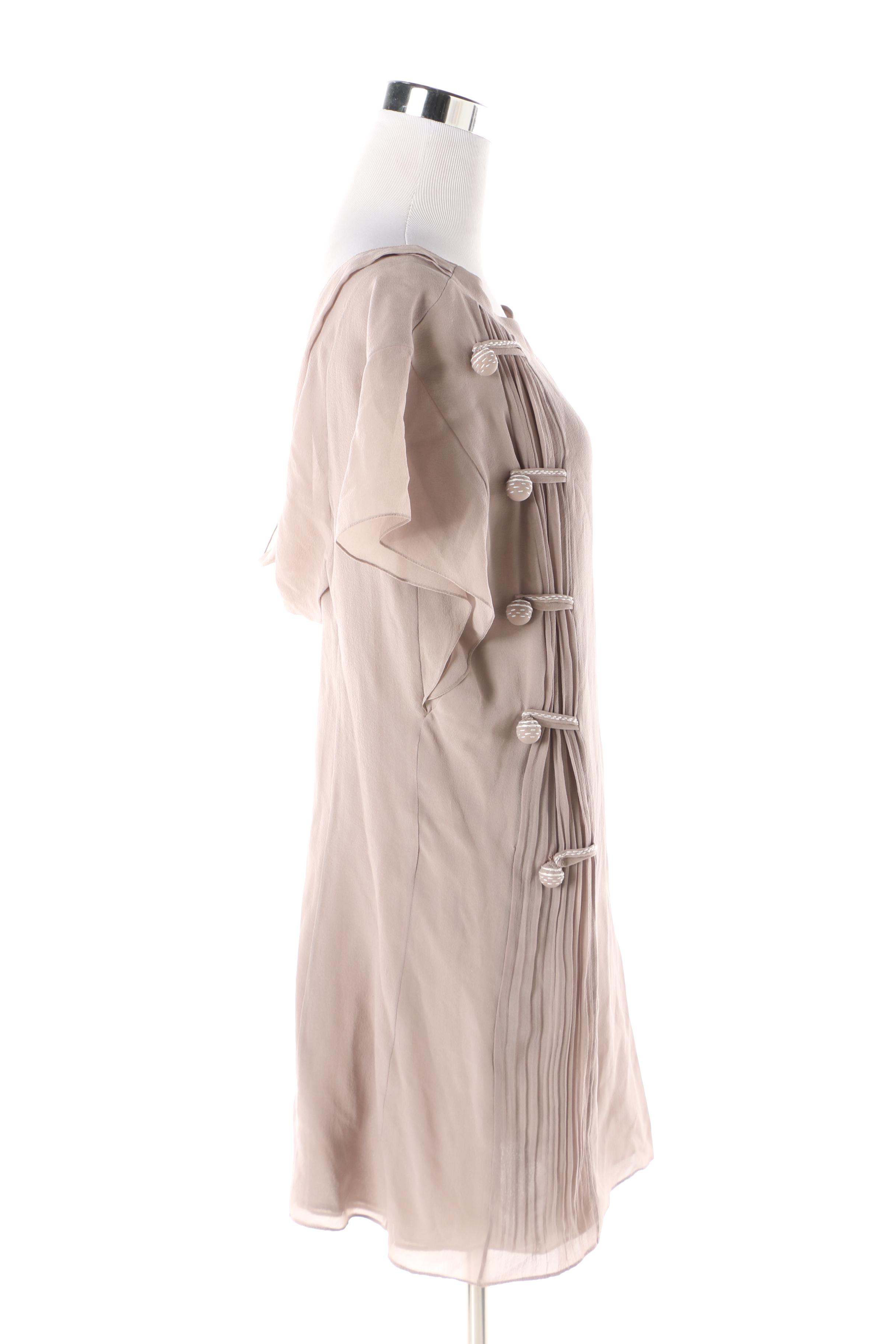 Vintage Nina Ricci Mauve Crepe Tunic Dress