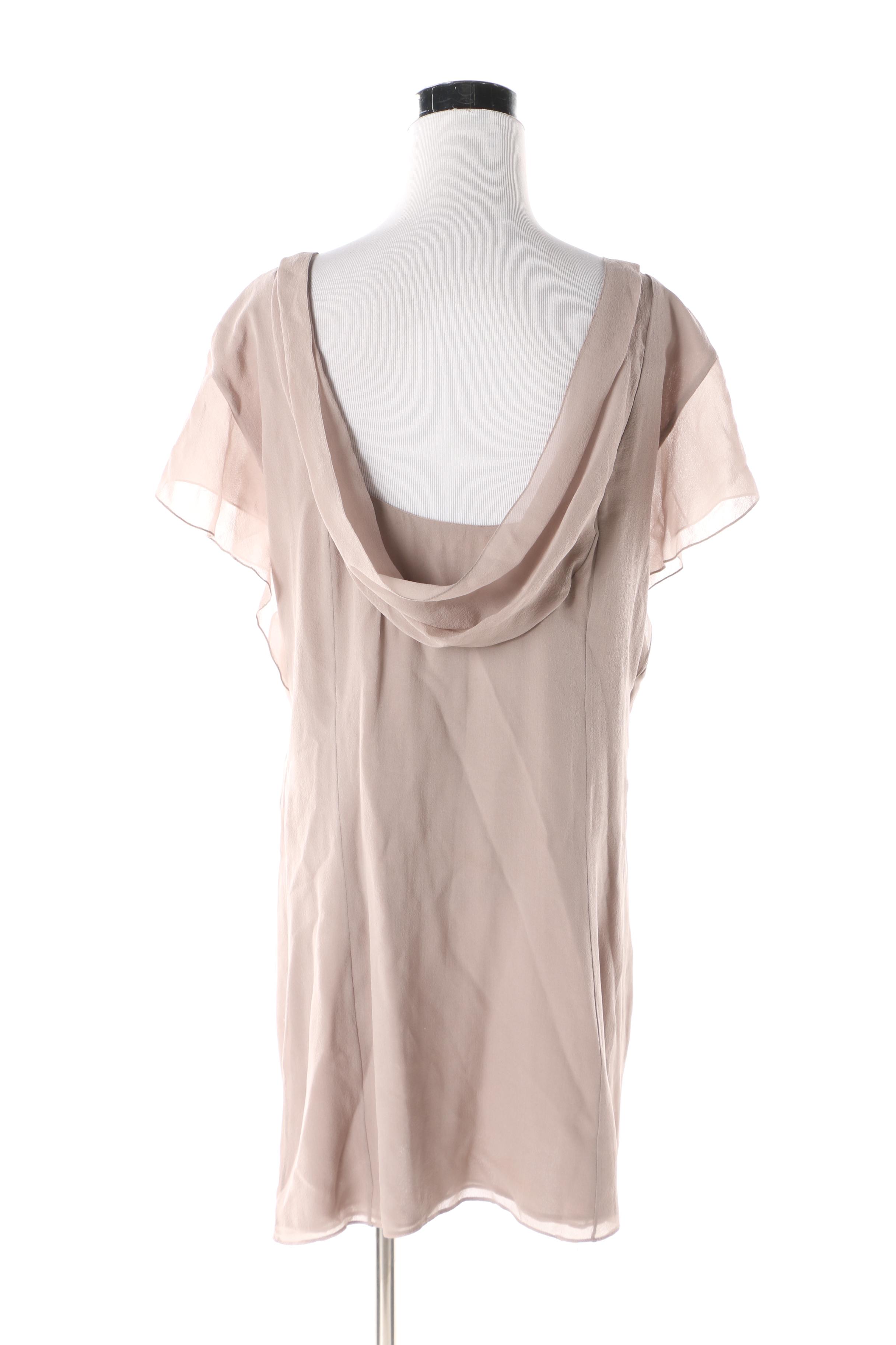 Vintage Nina Ricci Mauve Crepe Tunic Dress