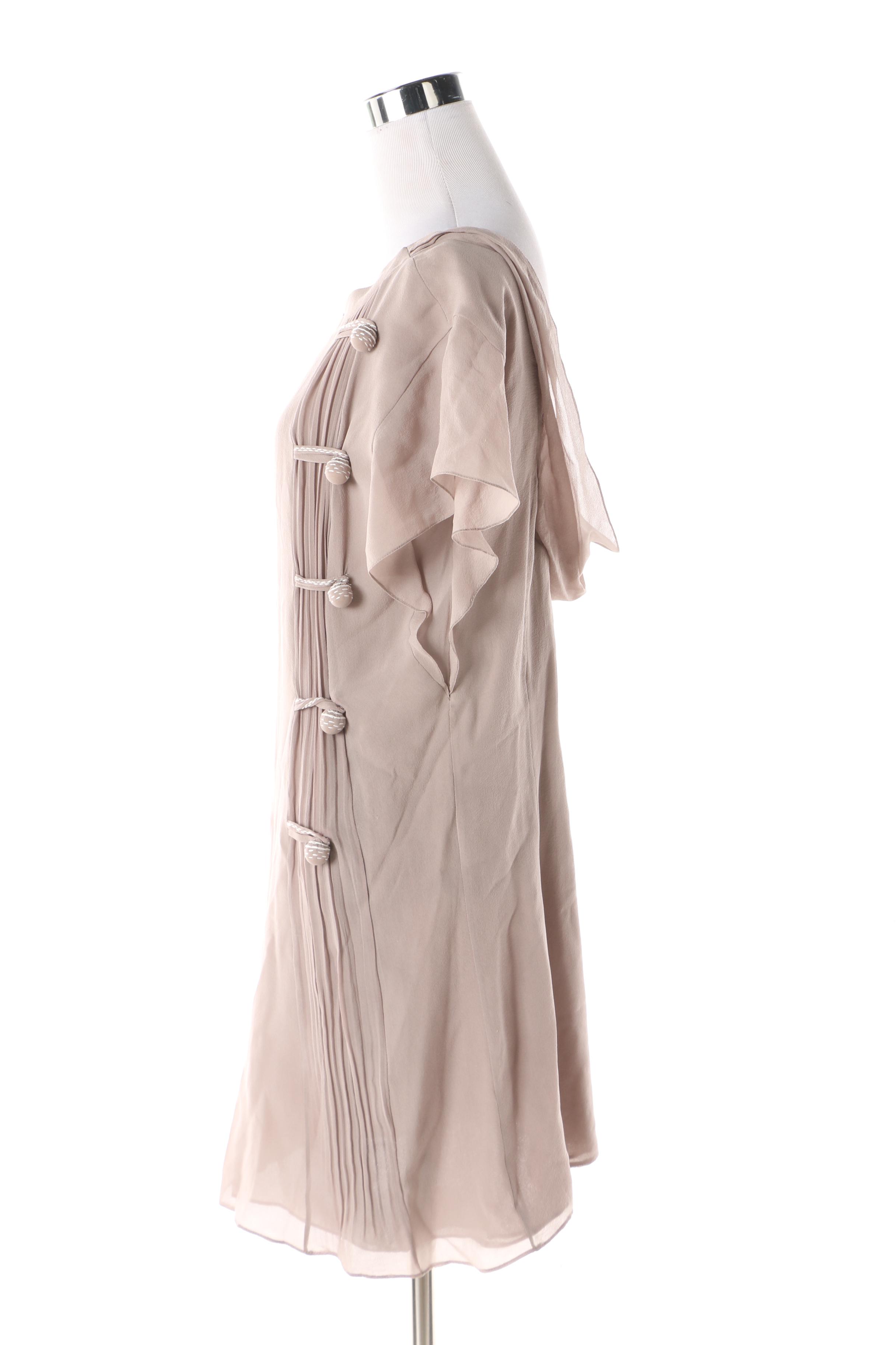 Vintage Nina Ricci Mauve Crepe Tunic Dress