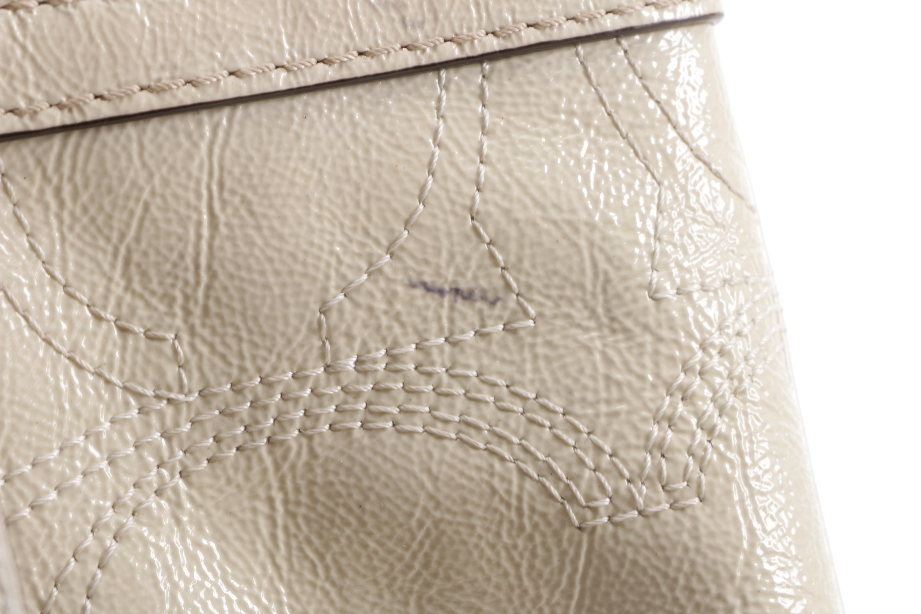 Coach Gallery Leather Tote and Signature Stripe Patent Leather Tote