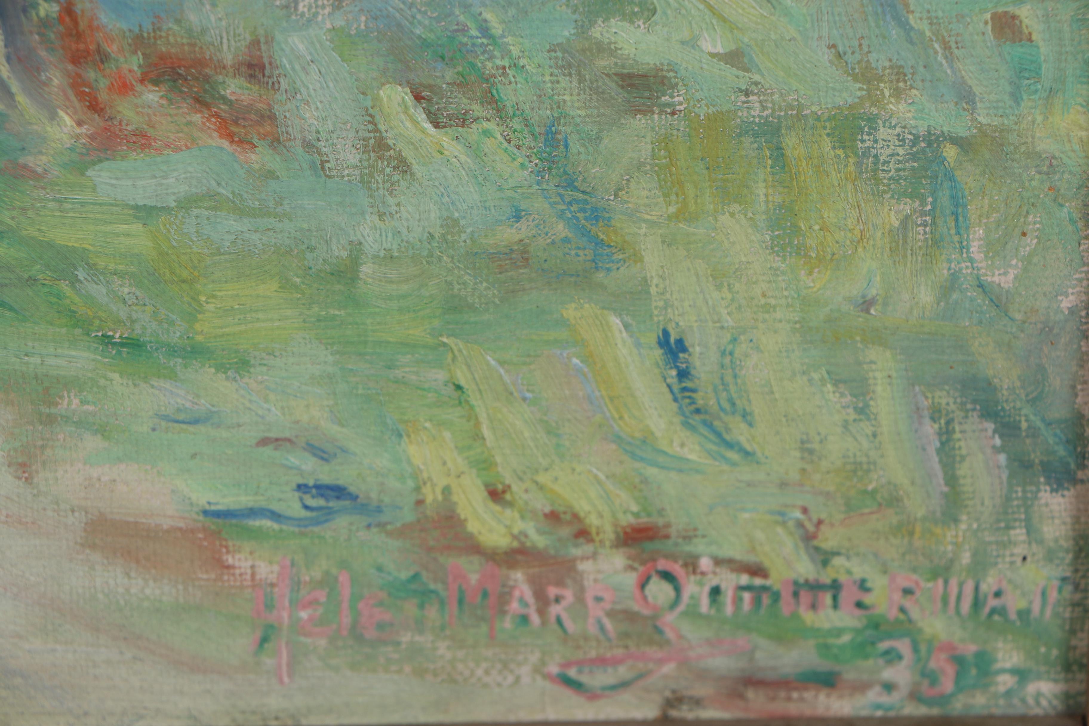 Helen Marr Zimmerman 1935 Oil Painting