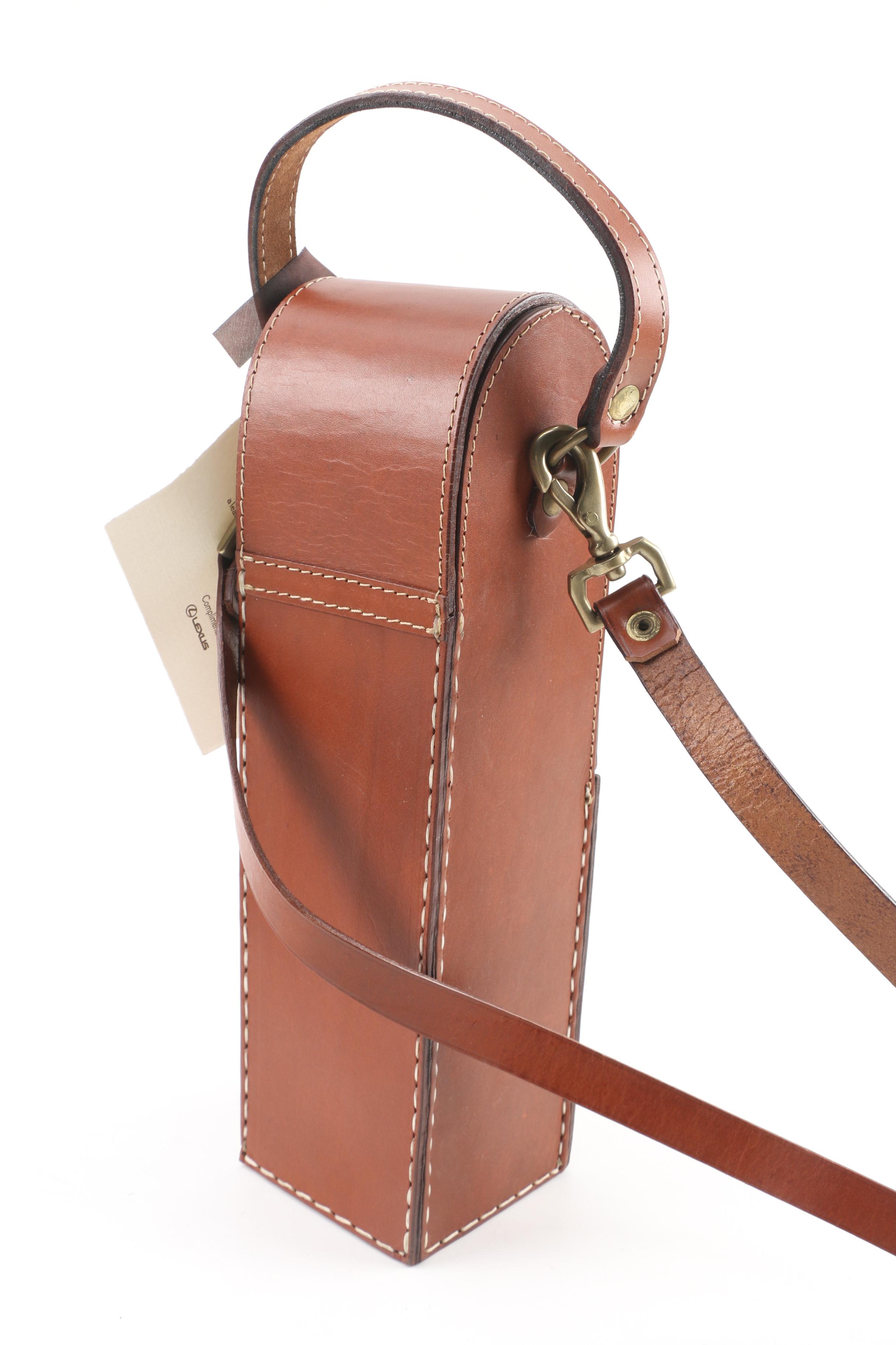 Gattorna Leather Wine Bottle Bags