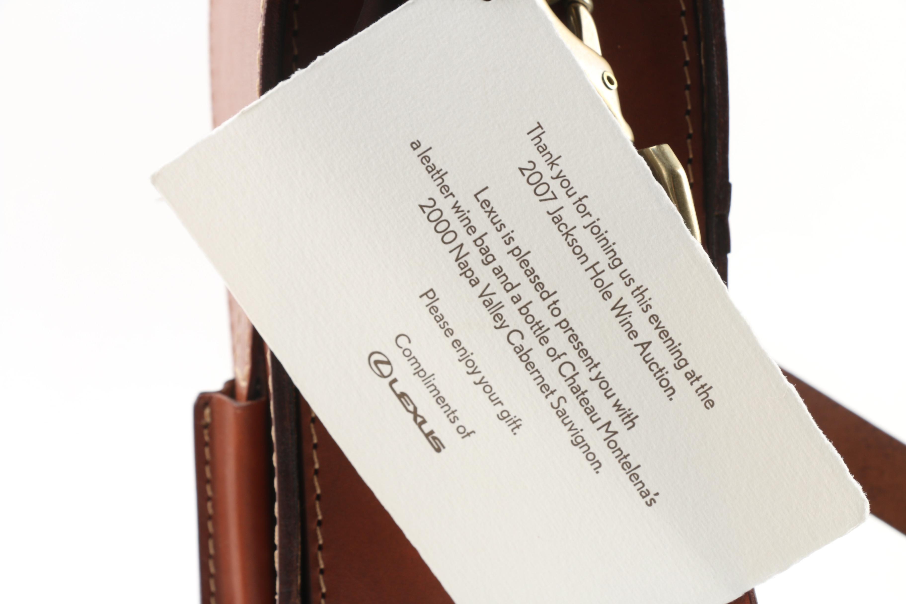 Gattorna Leather Wine Bottle Bags