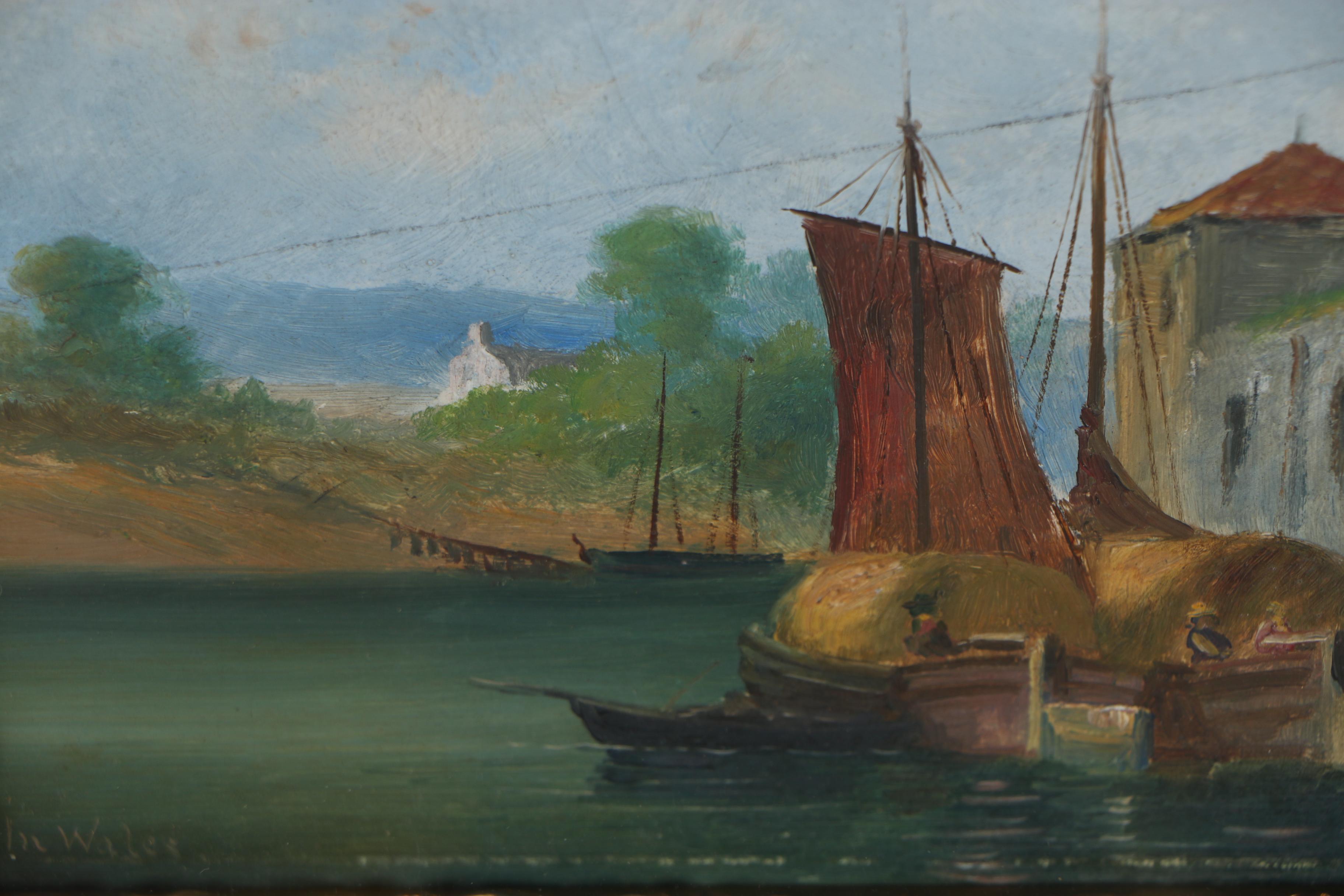 James Bell Anderson Oil Painting "In Wales"