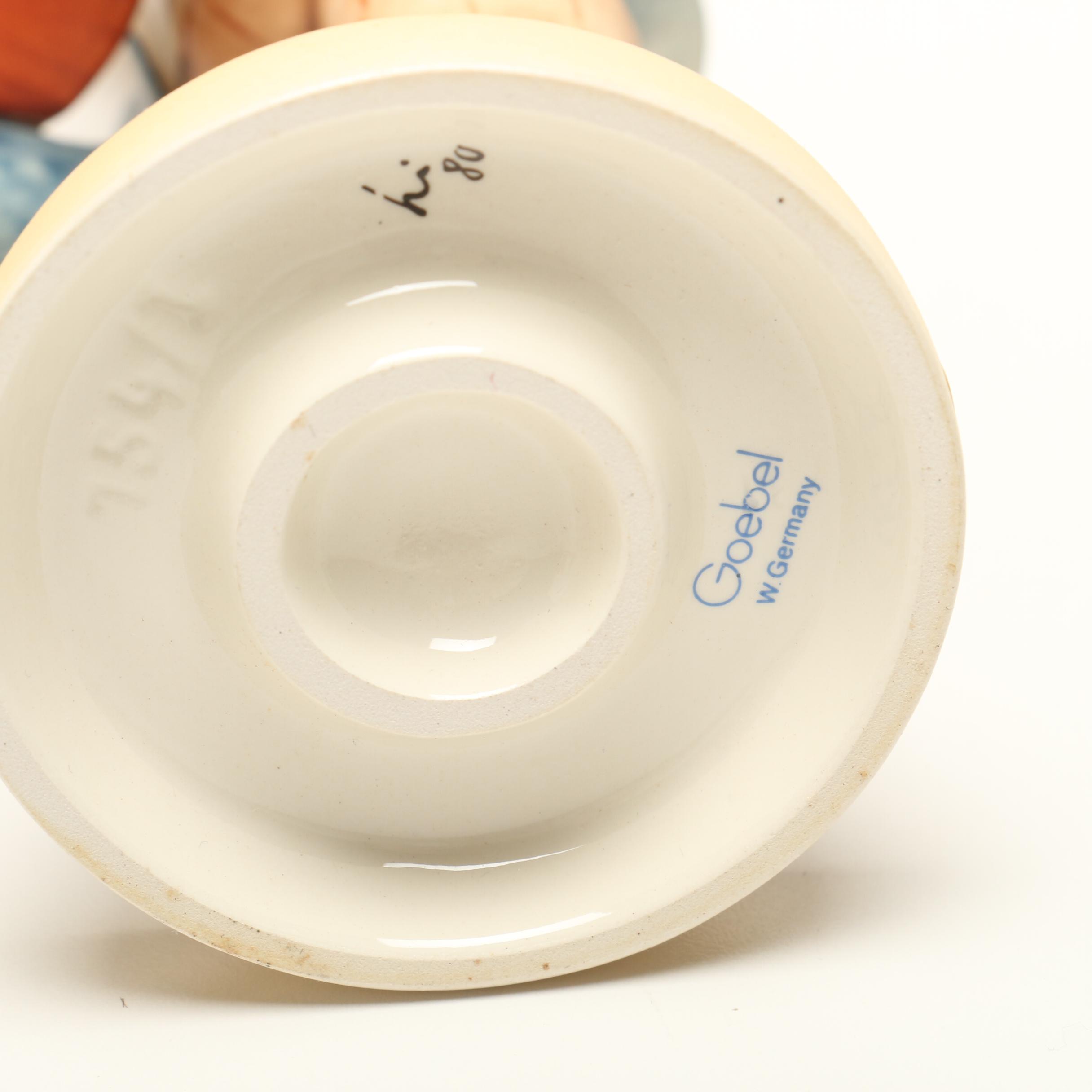 Goebel Hummel Figurines including "The Builder", "Baker" and "Waiter"