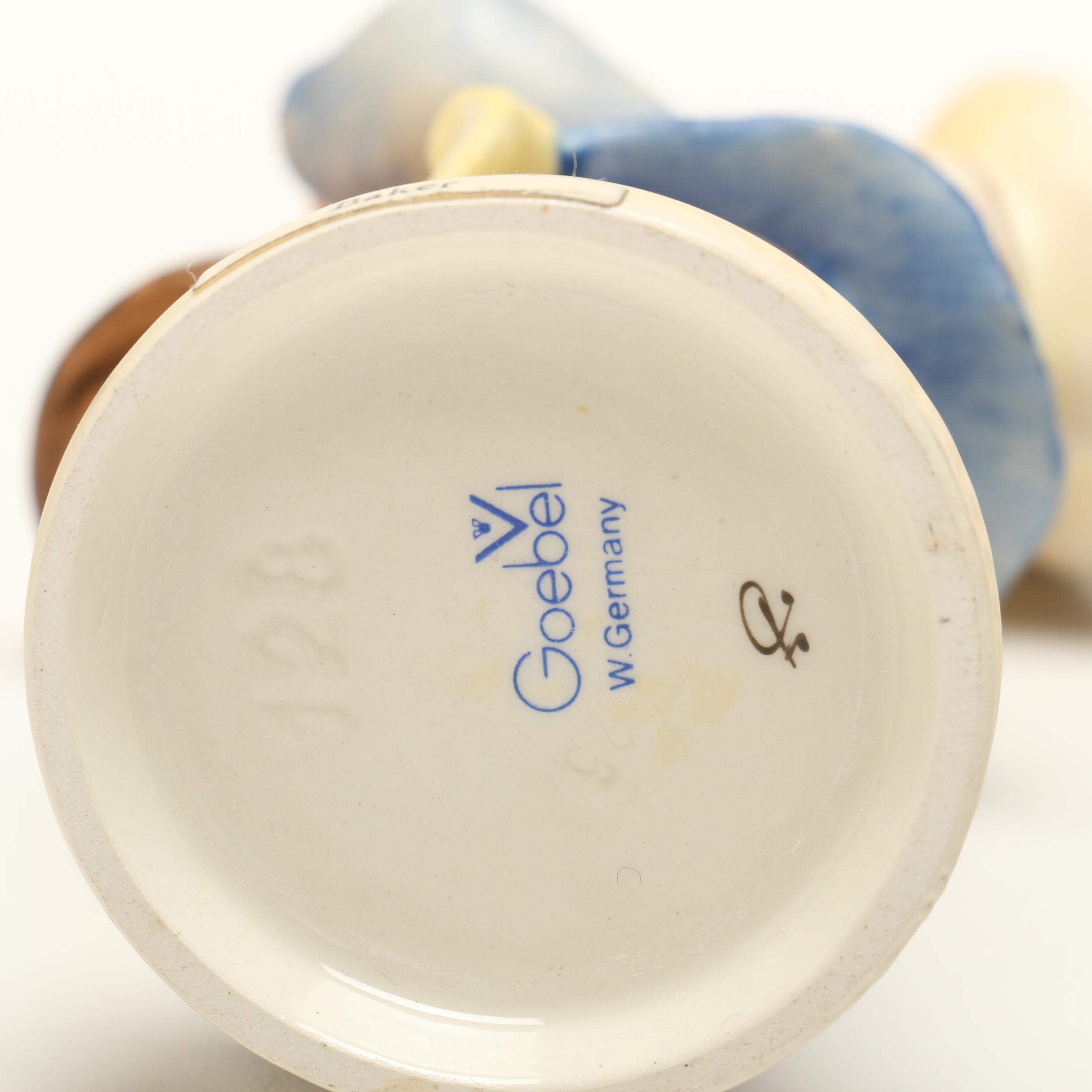 Goebel Hummel Figurines including "The Builder", "Baker" and "Waiter"