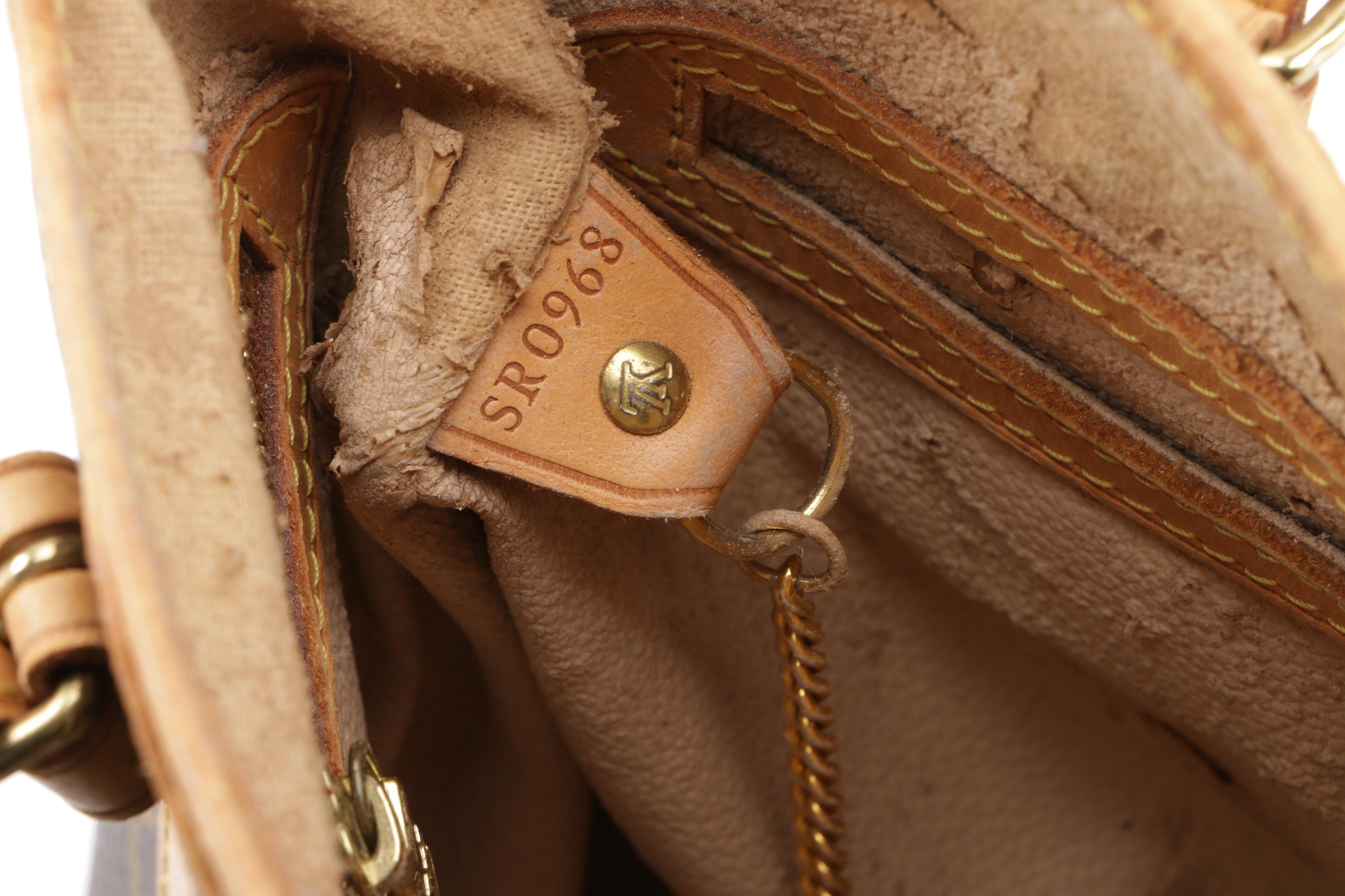 1998 Vintage Louis Vuitton Paris Monogram Canvas Petite Bucket Bag