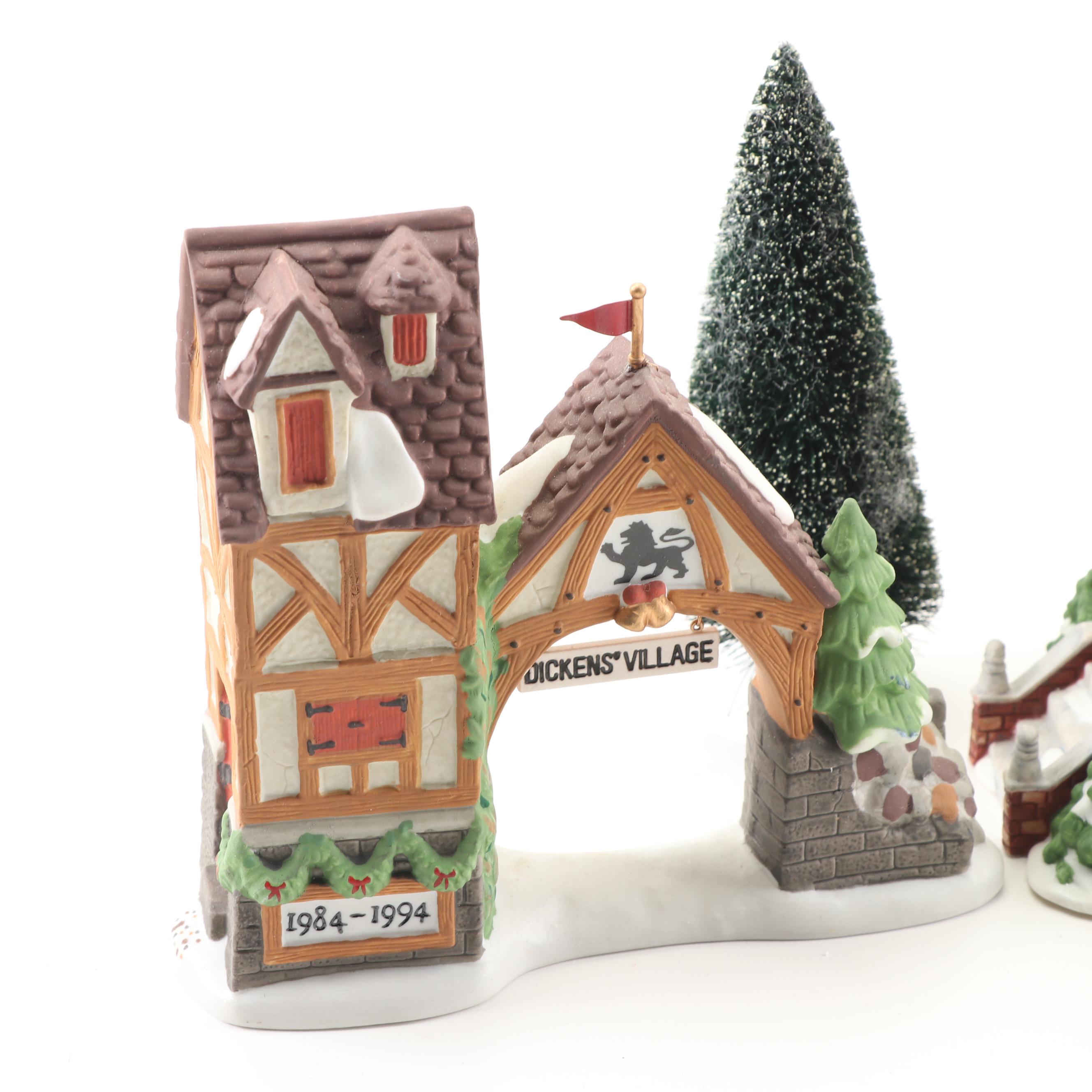 Department 56 Disney Parks Village and Dickens' Village Porcelain Buildings