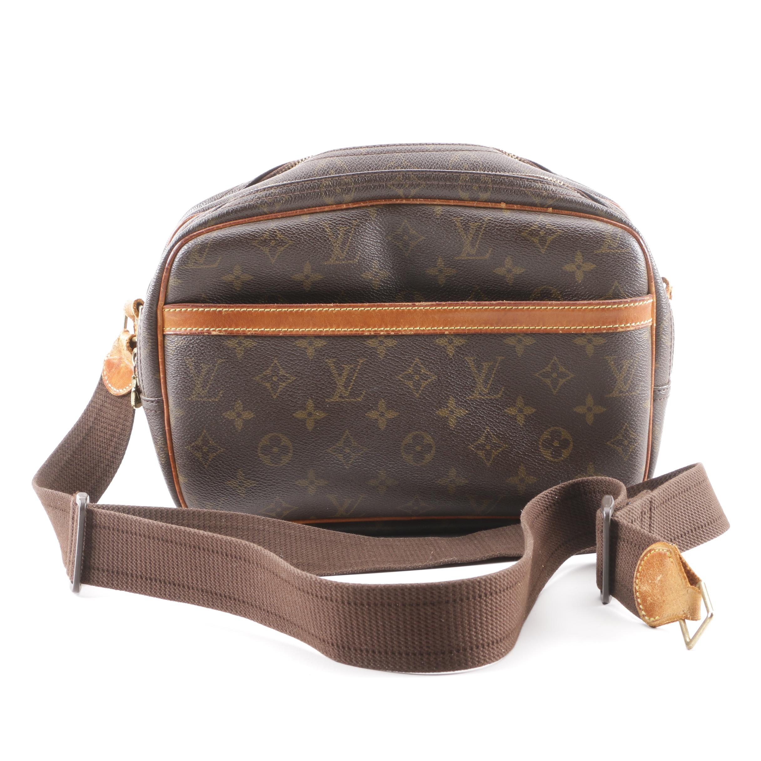 2002 Louis Vuitton Paris Monogram Canvas Reporter PM Bag