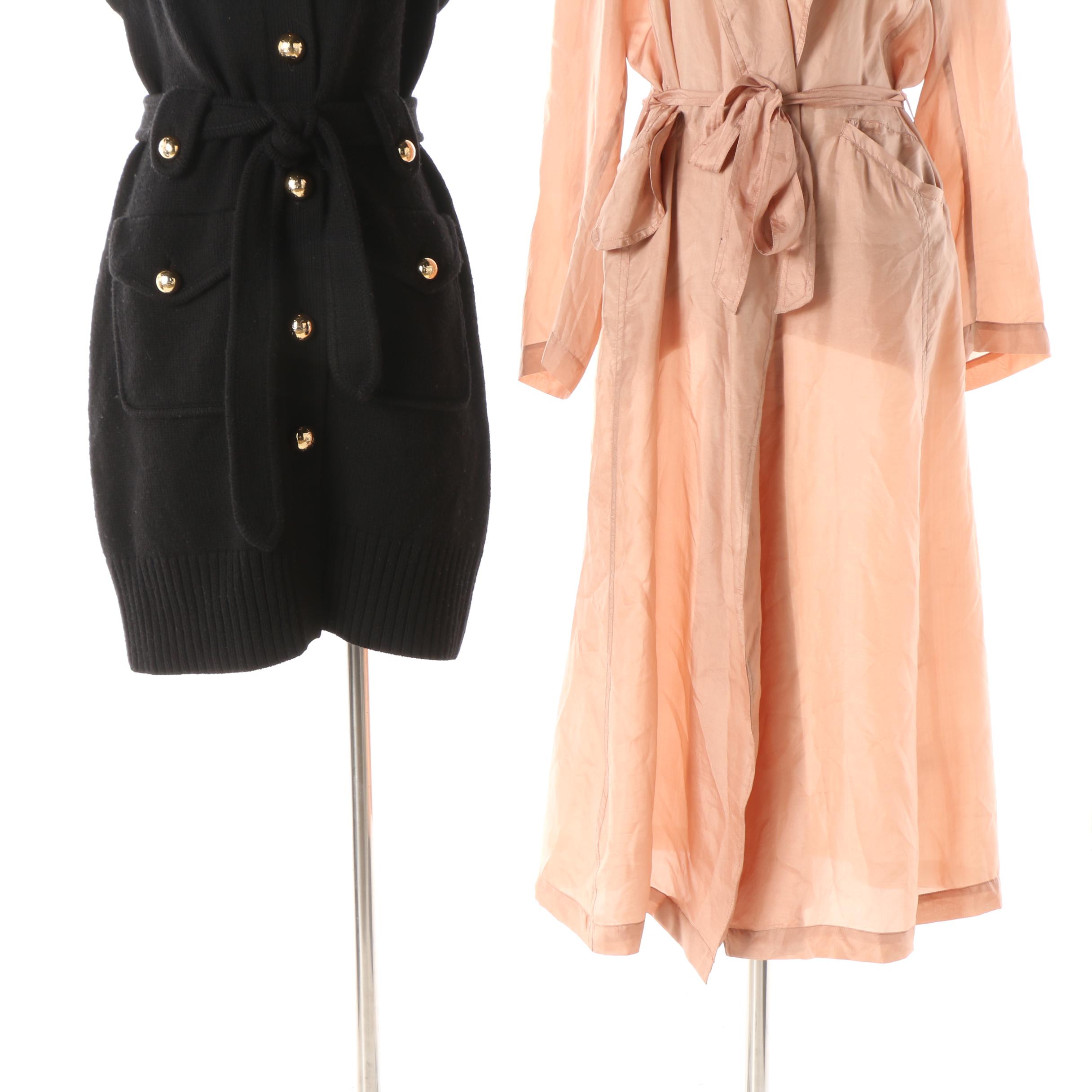 Women's Tory Burch Knit Jacket and Mes Demoiselles Paris Theodore Trench Coat