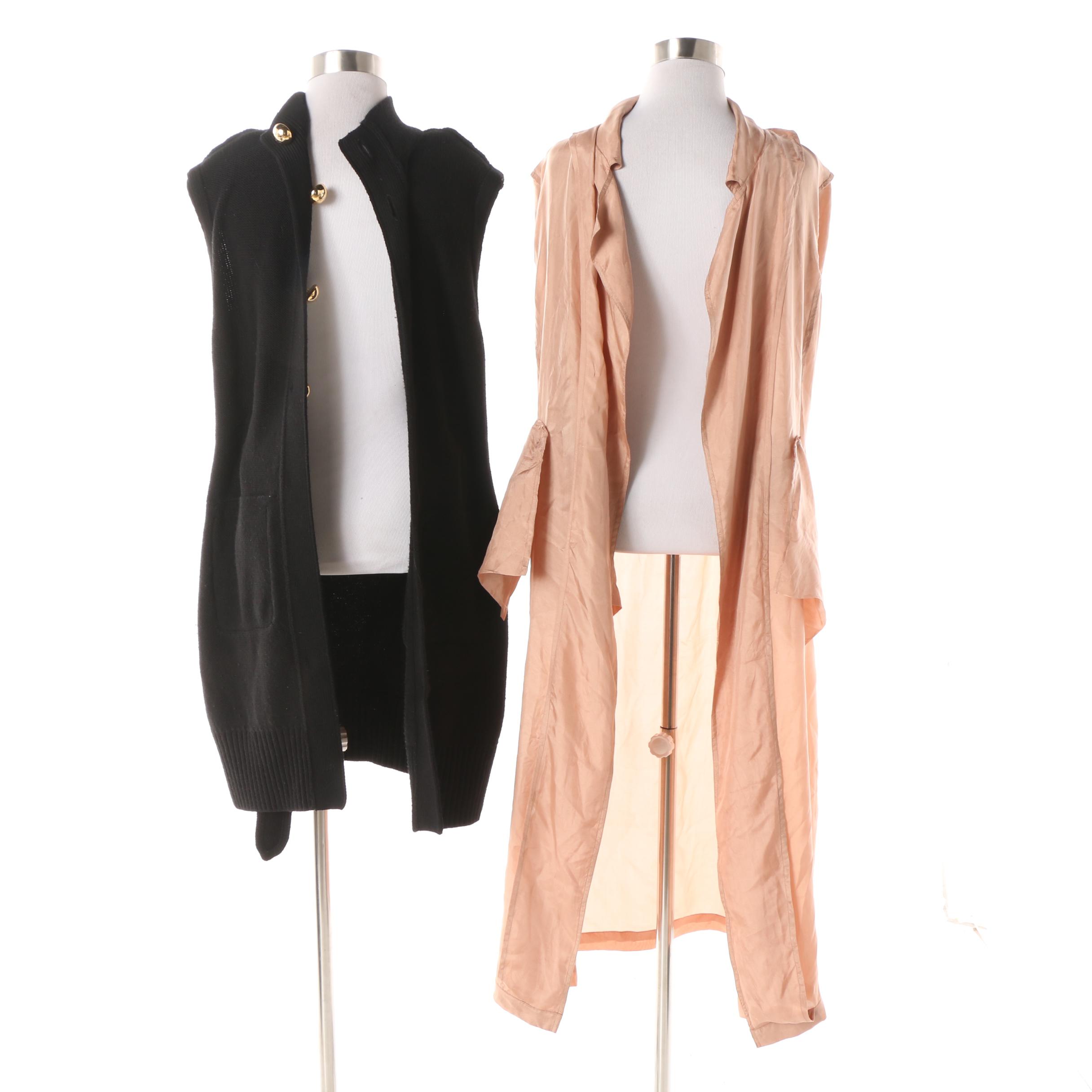 Women's Tory Burch Knit Jacket and Mes Demoiselles Paris Theodore Trench Coat
