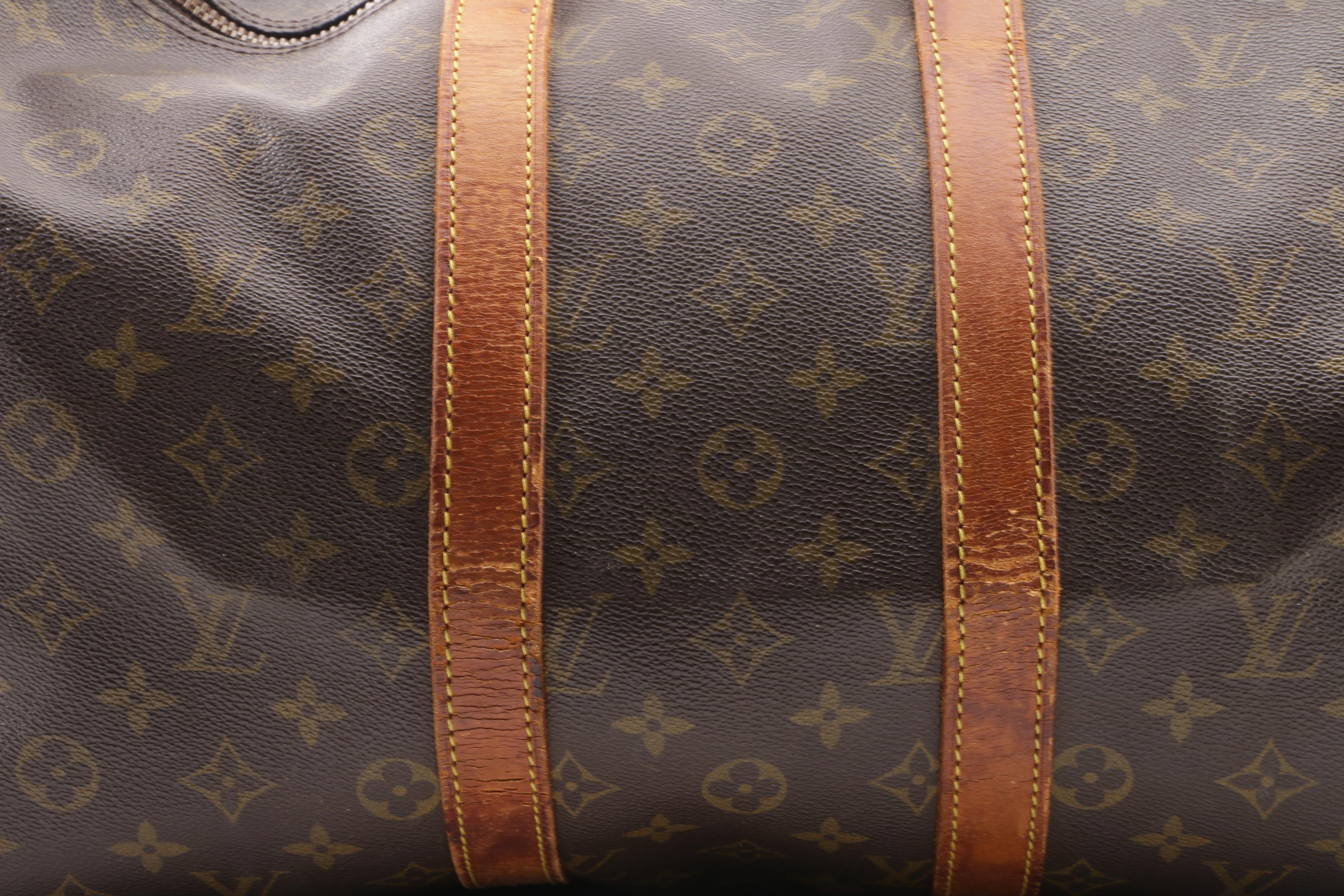 1988 Vintage Louis Vuitton Paris Monogram Canvas Keepall 45 Duffle