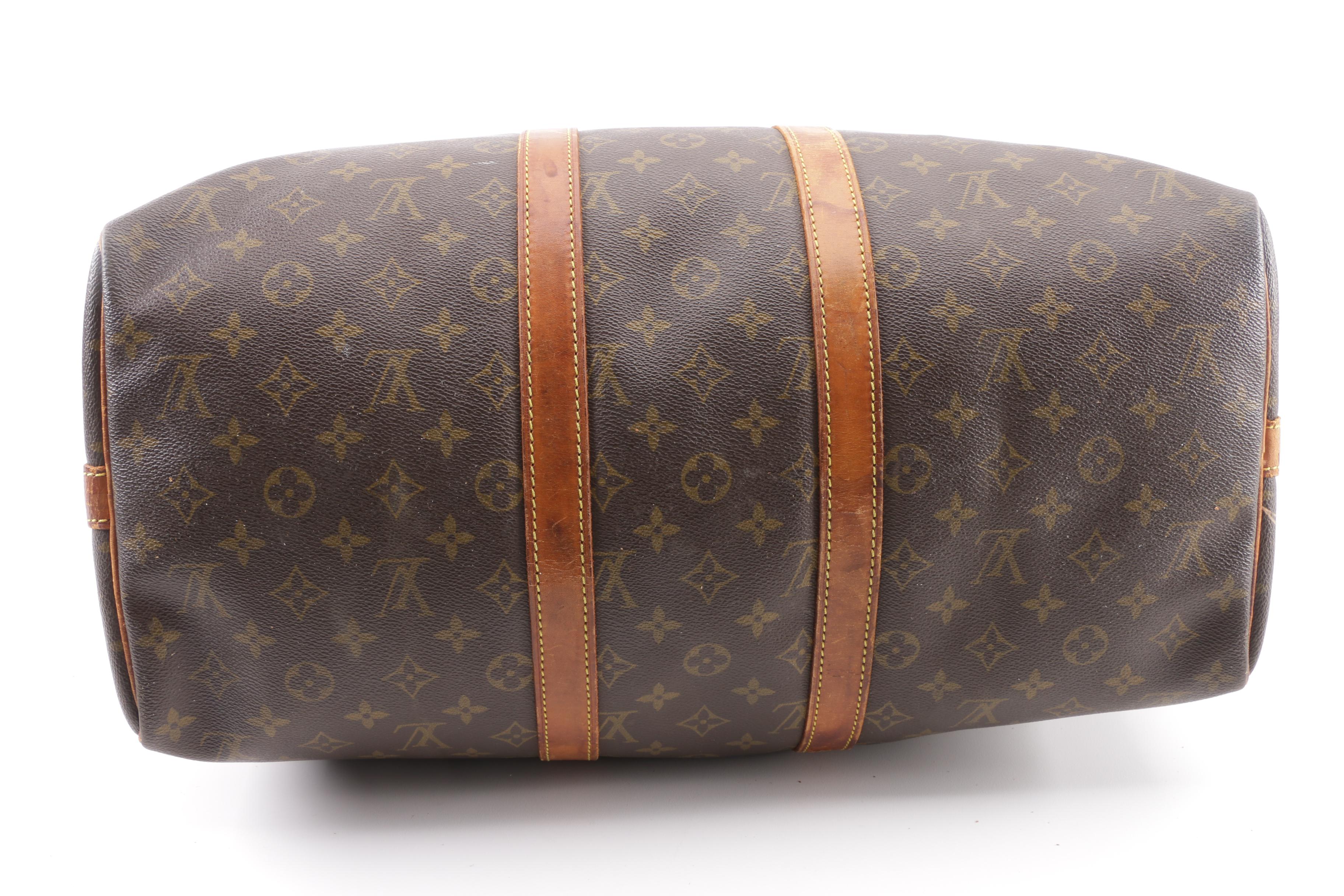 1988 Vintage Louis Vuitton Paris Monogram Canvas Keepall 45 Duffle