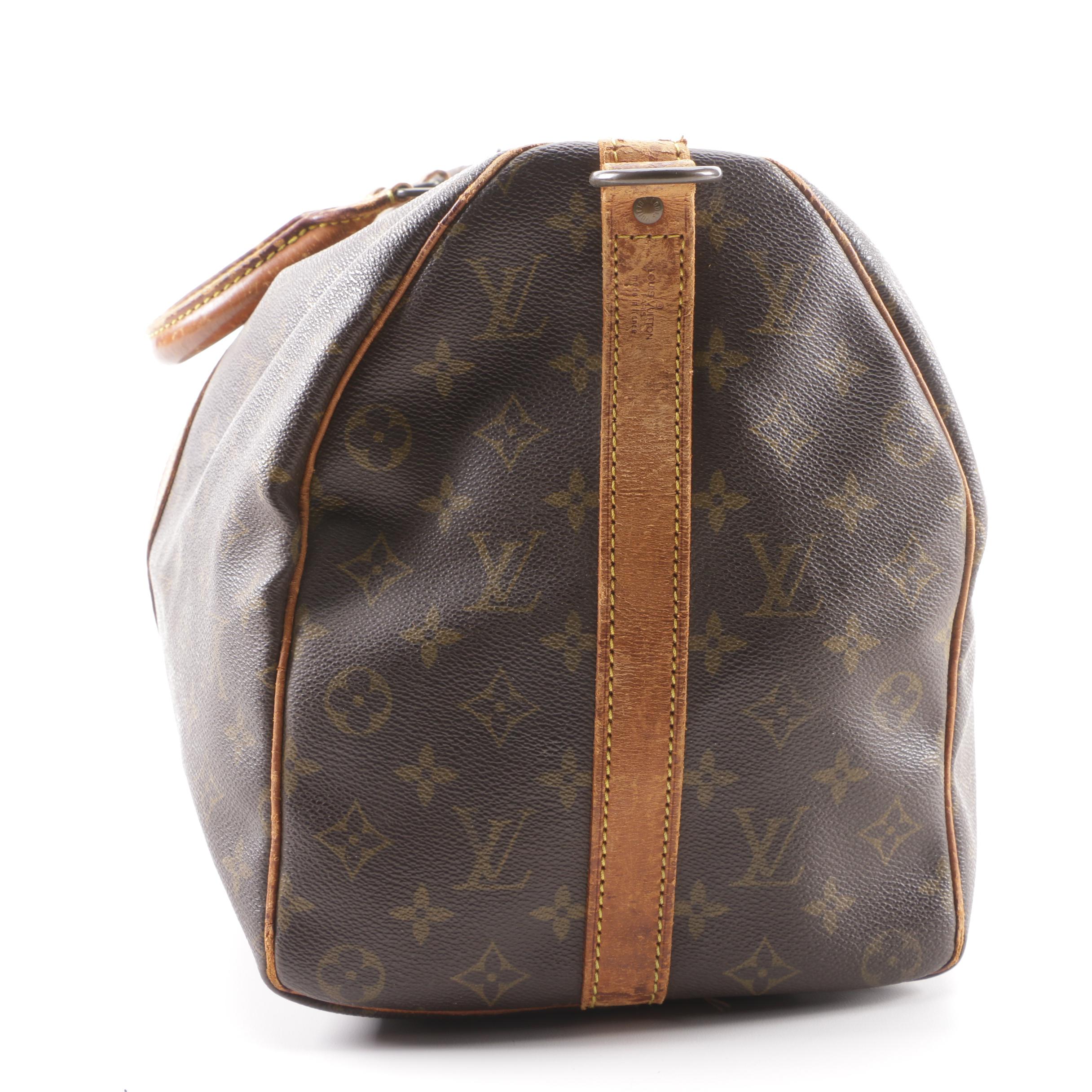 1988 Vintage Louis Vuitton Paris Monogram Canvas Keepall 45 Duffle