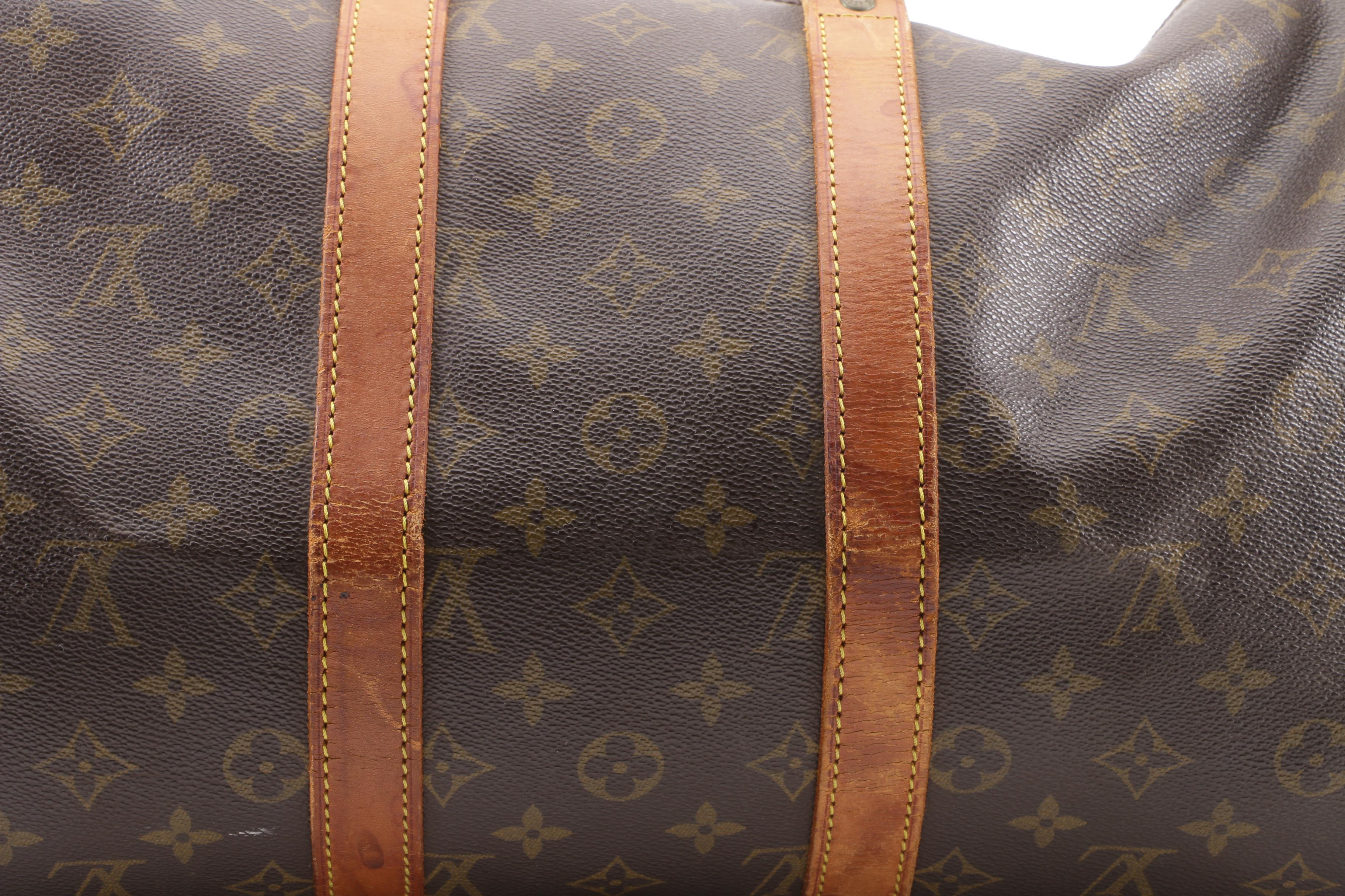 1988 Vintage Louis Vuitton Paris Monogram Canvas Keepall 45 Duffle