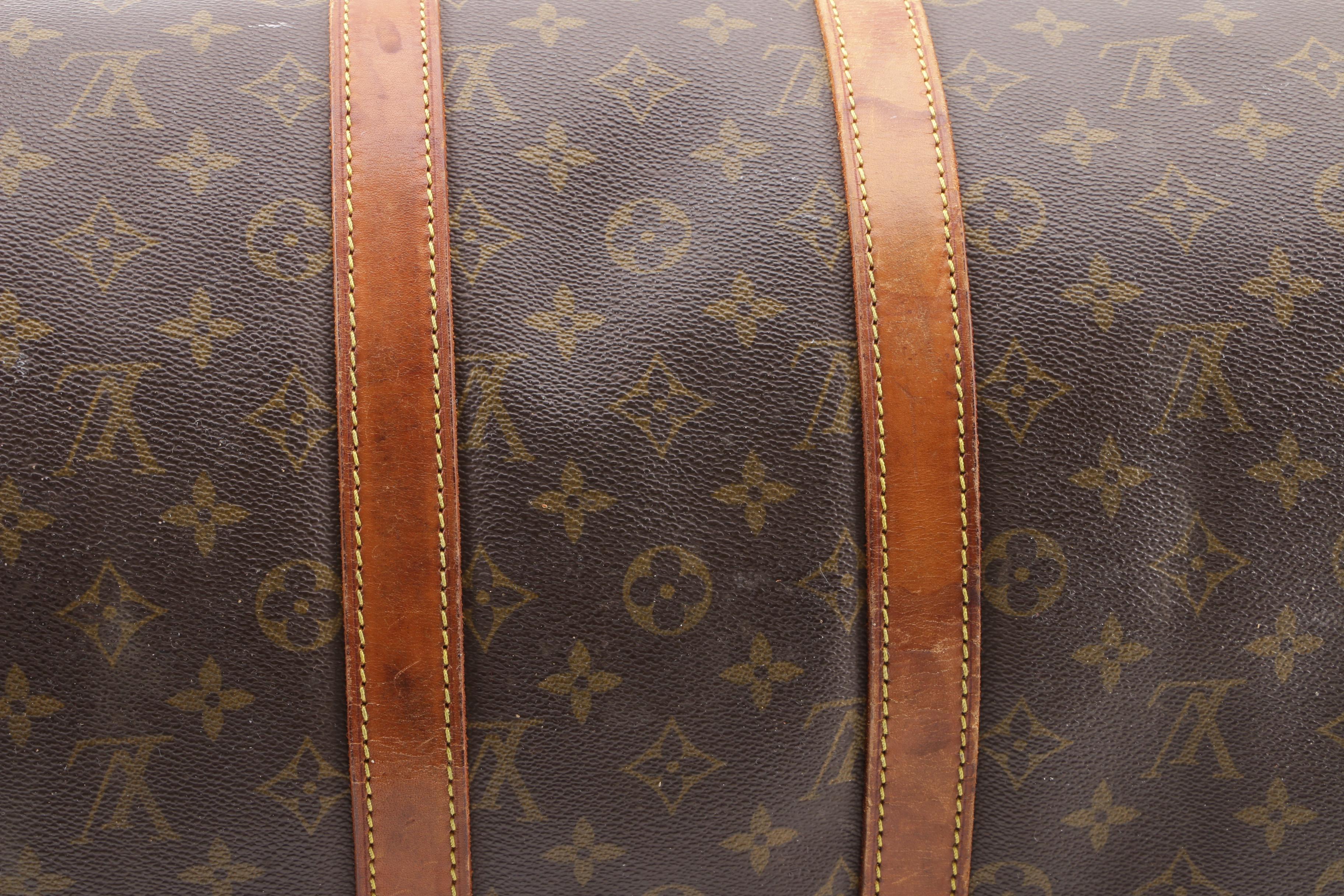 1988 Vintage Louis Vuitton Paris Monogram Canvas Keepall 45 Duffle