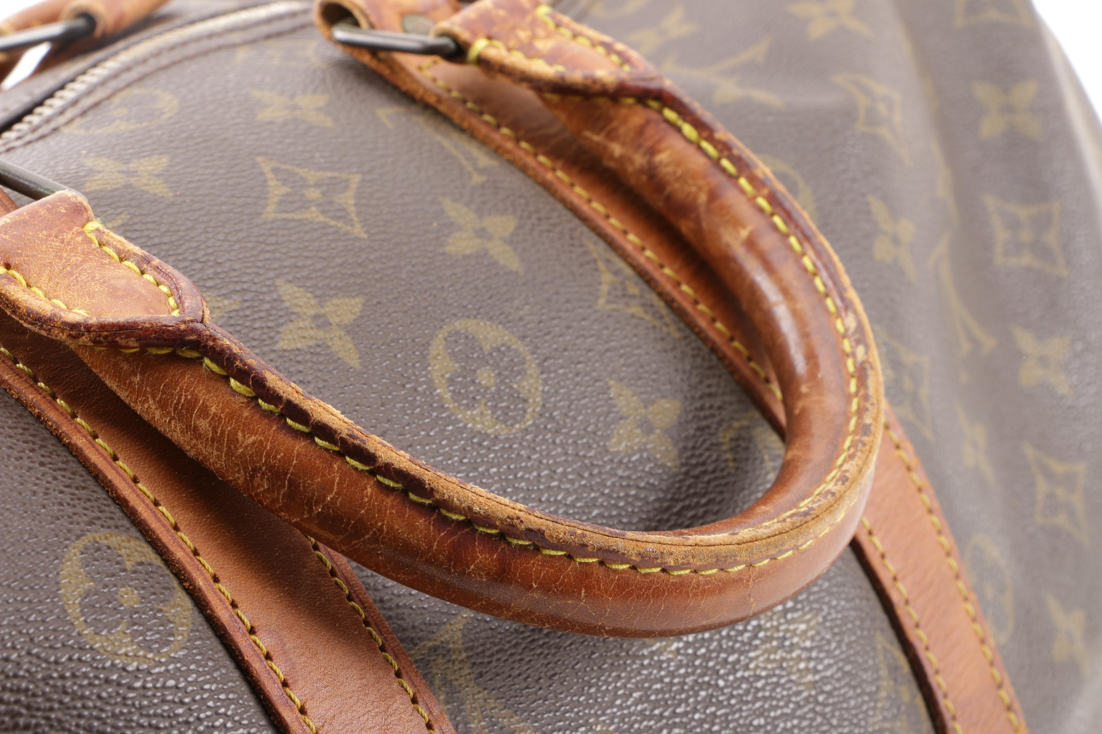 1988 Vintage Louis Vuitton Paris Monogram Canvas Keepall 45 Duffle