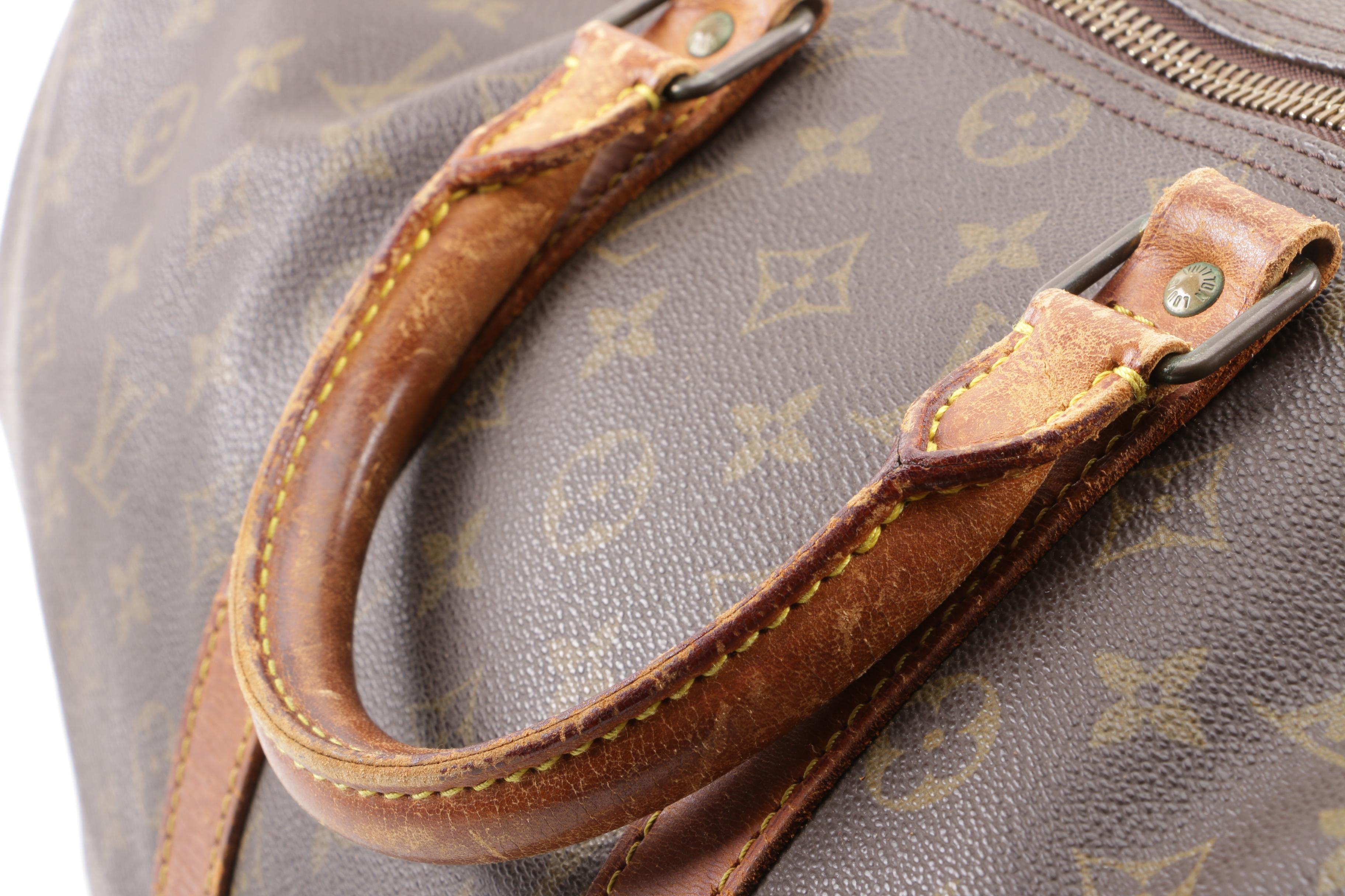 1988 Vintage Louis Vuitton Paris Monogram Canvas Keepall 45 Duffle