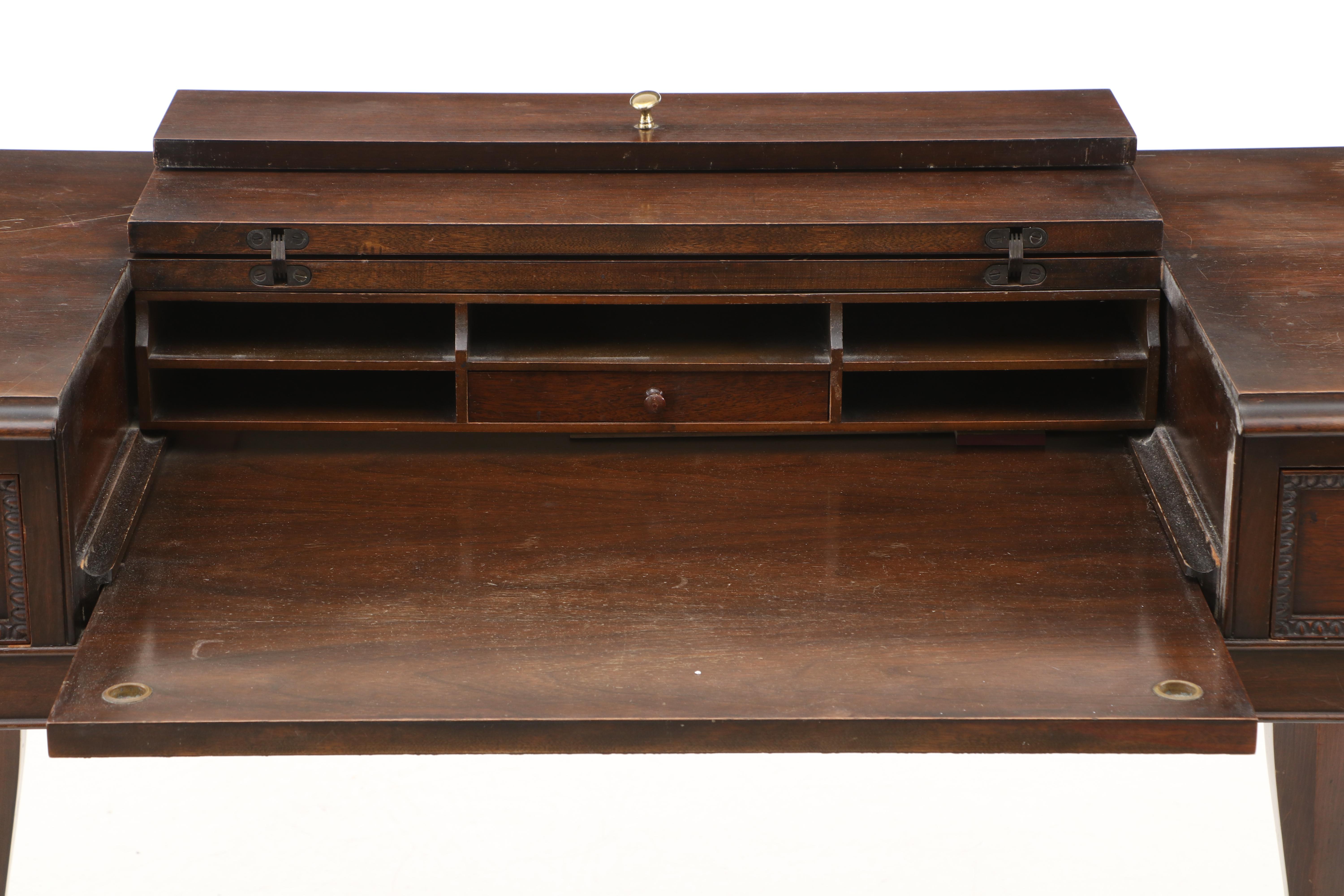 Early 20th Century H. & S. Pogue Co. Spinet Style Writing Desk