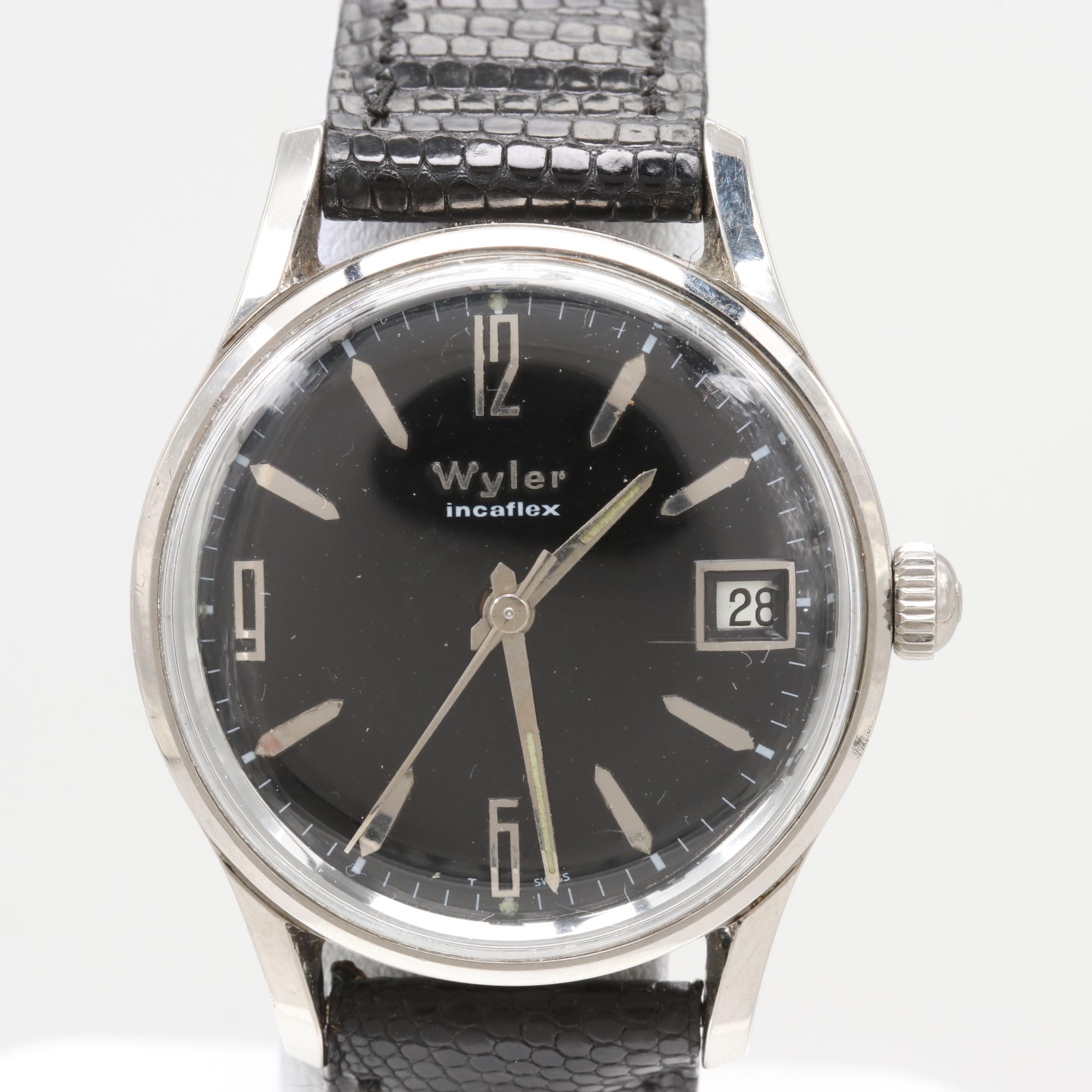 Vintage Wyler Incaflex Stem Wind Watch