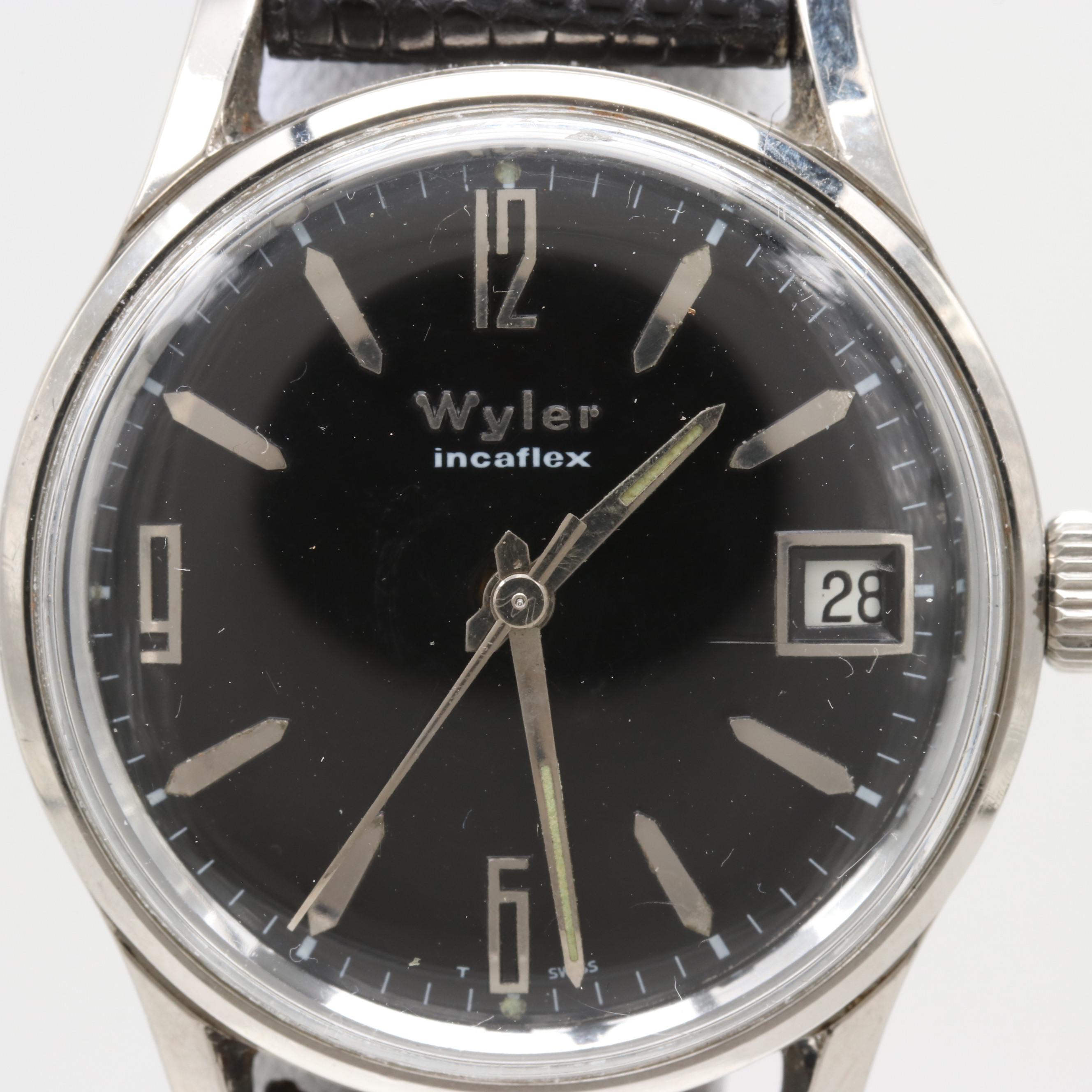 Vintage Wyler Incaflex Stem Wind Watch