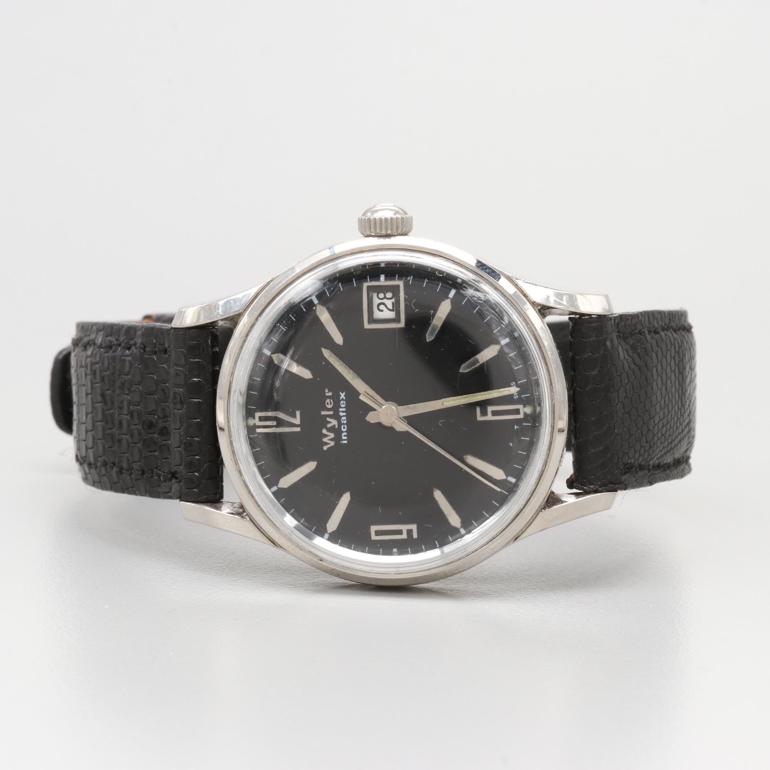 Vintage Wyler Incaflex Stem Wind Watch
