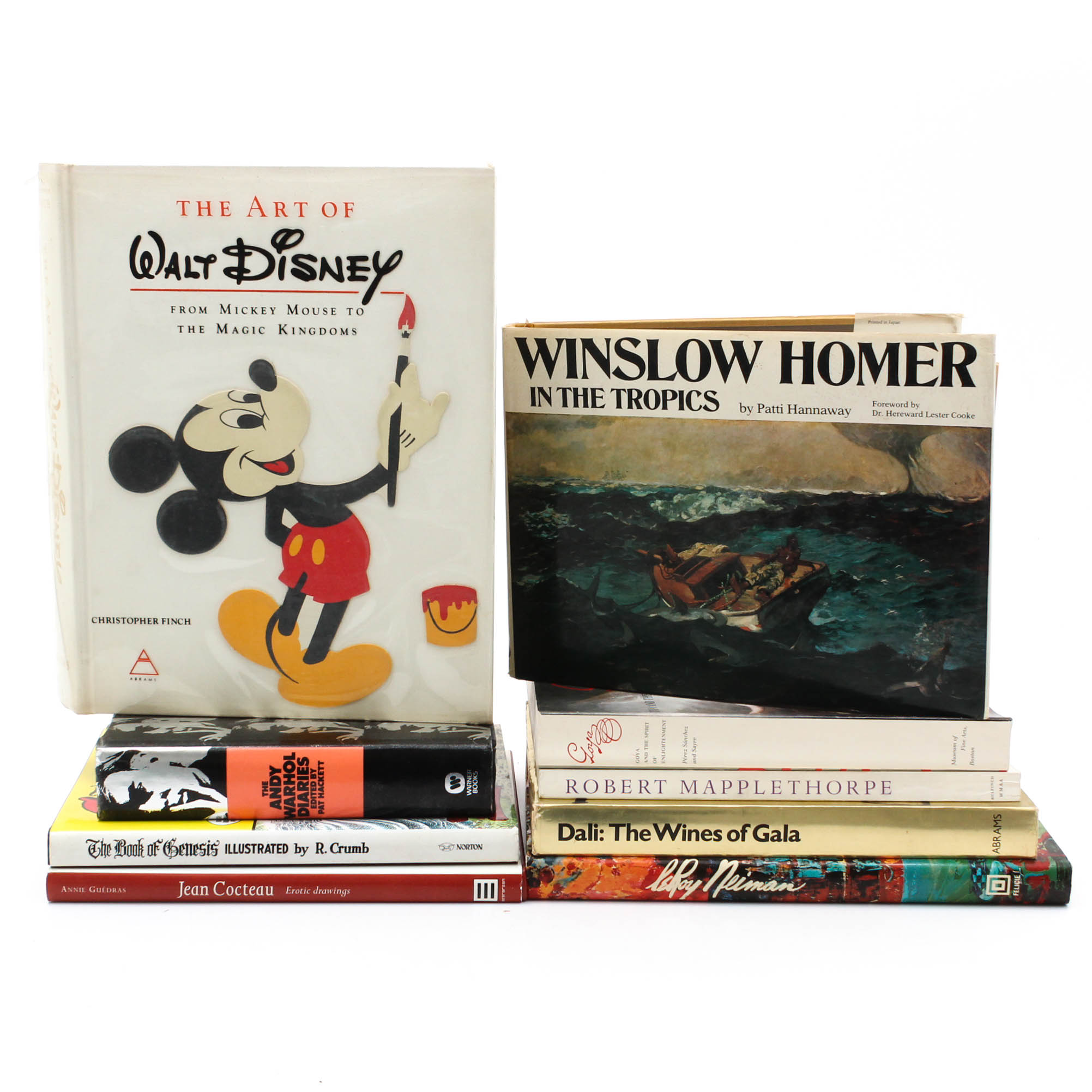 Coffee Table Books with Disney, Dali, Mapplethorpe and Warhol
