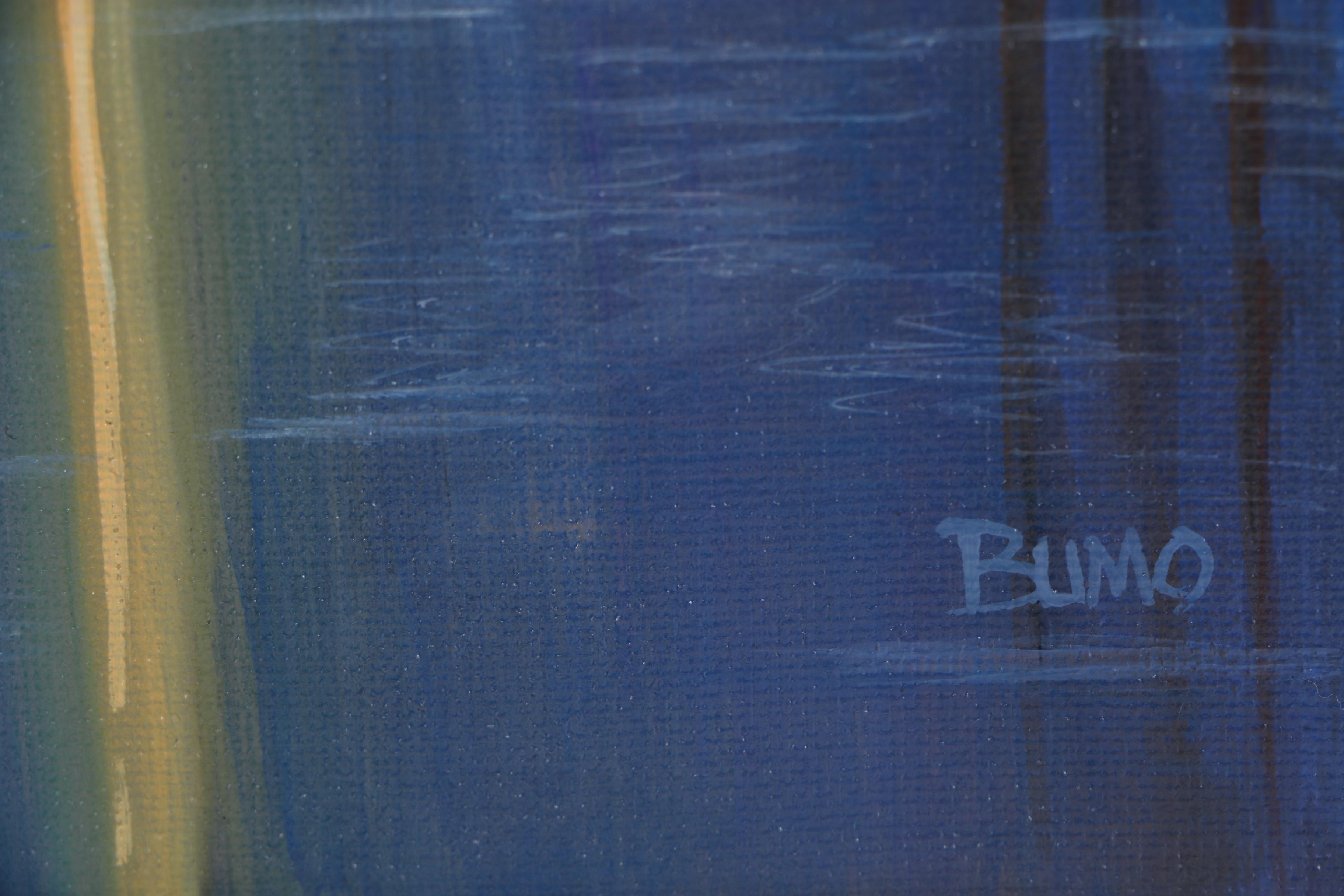 Douglas "Bumo" Johnpeer Oil Painting "Forest Mist"