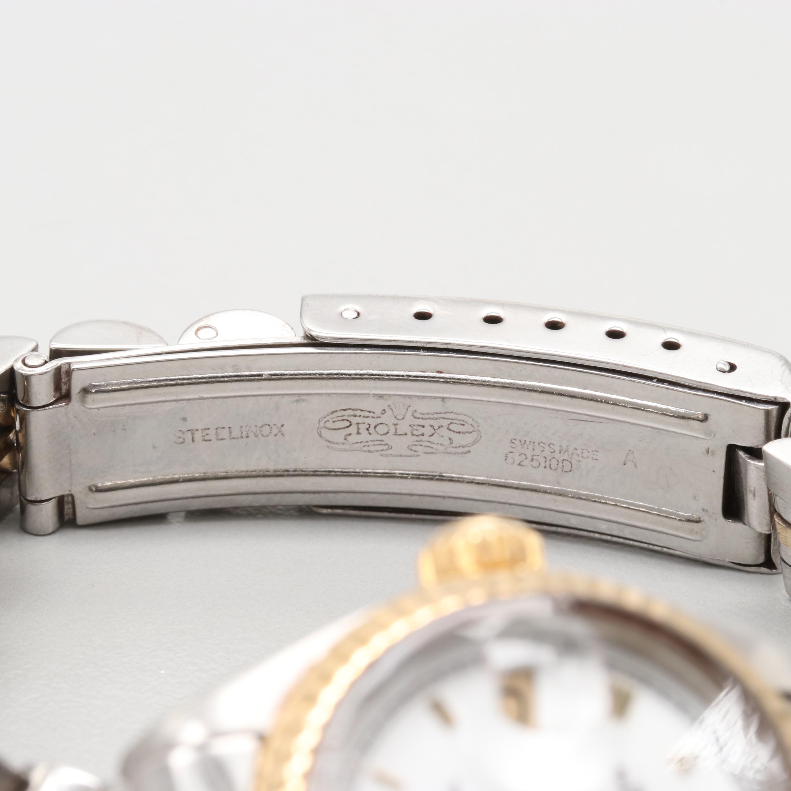 Rolex Datejust Stainless Steel and 18K Yellow Gold Watch, 1981