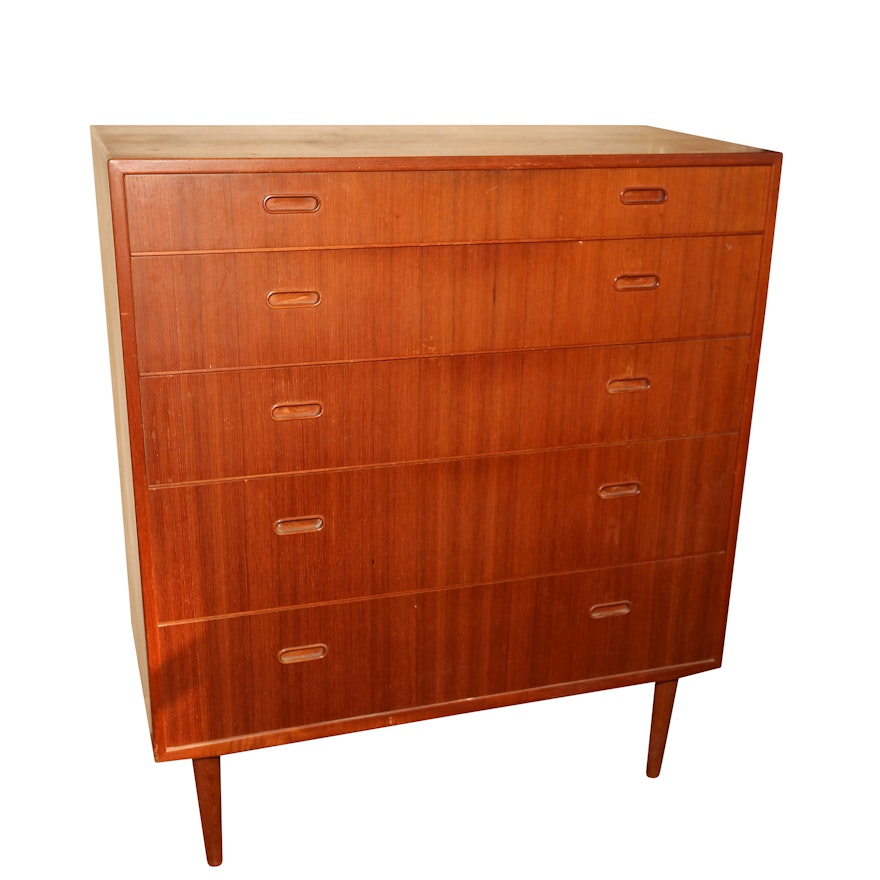 Danish Modern Teak Chest of Drawers by Falster, Mid-20th Century