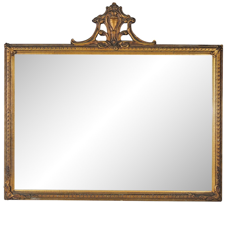 Art Nouveau Gold Gilt Mirror