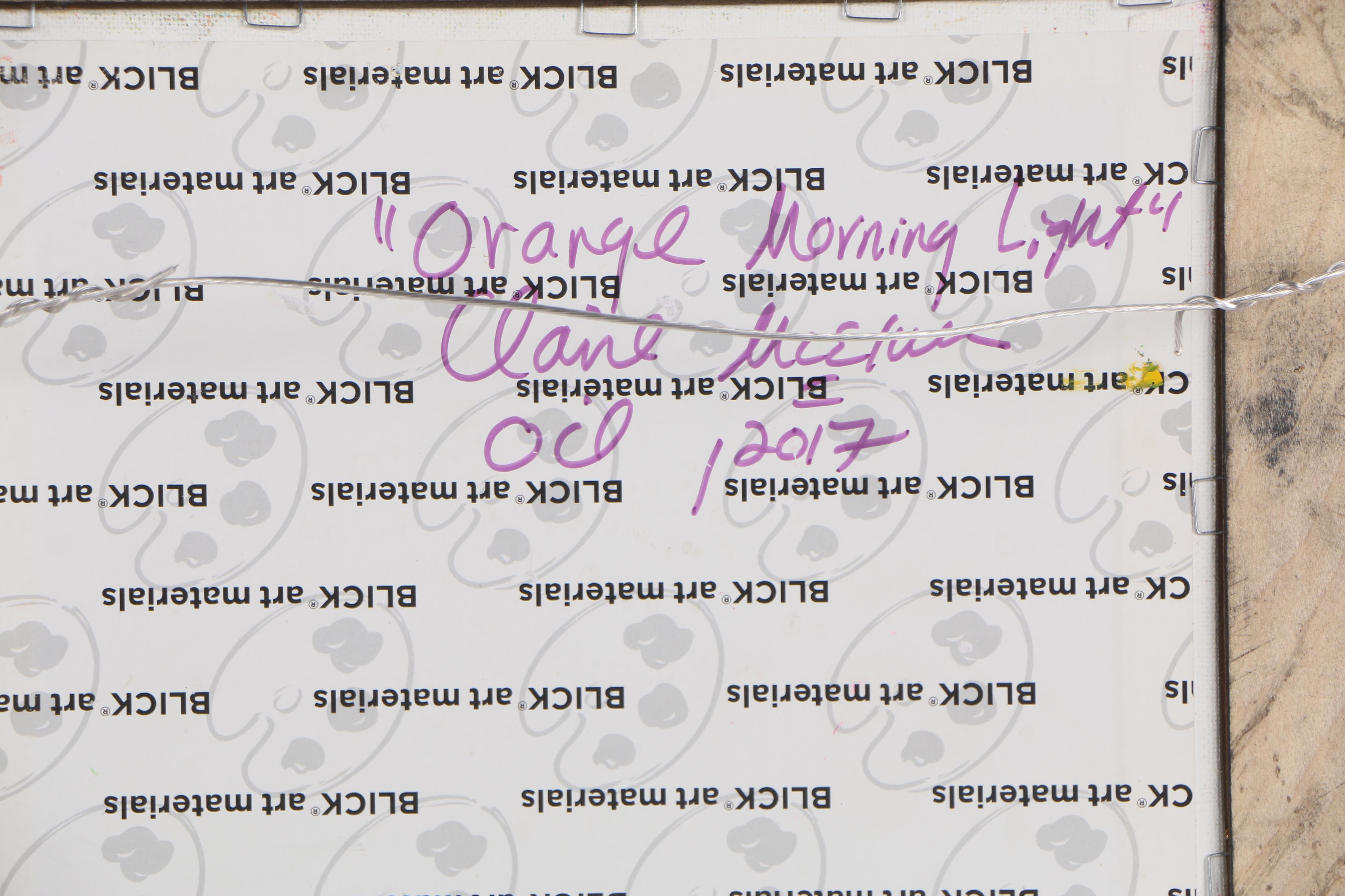 Claire McElveen Oil Painting "Orange Morning Light"