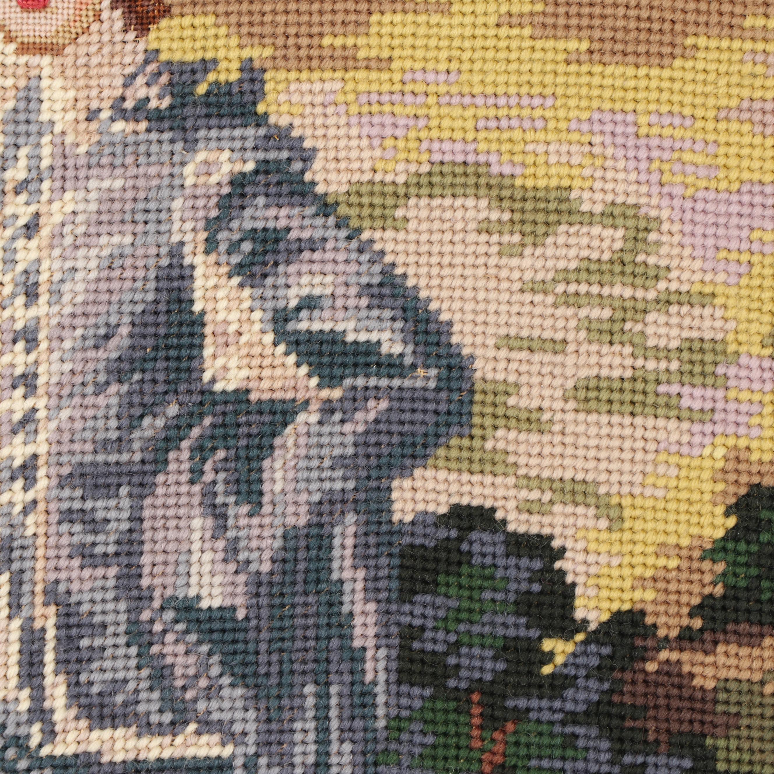 Needlepoint after Thomas Gainsborough "The Blue Boy"