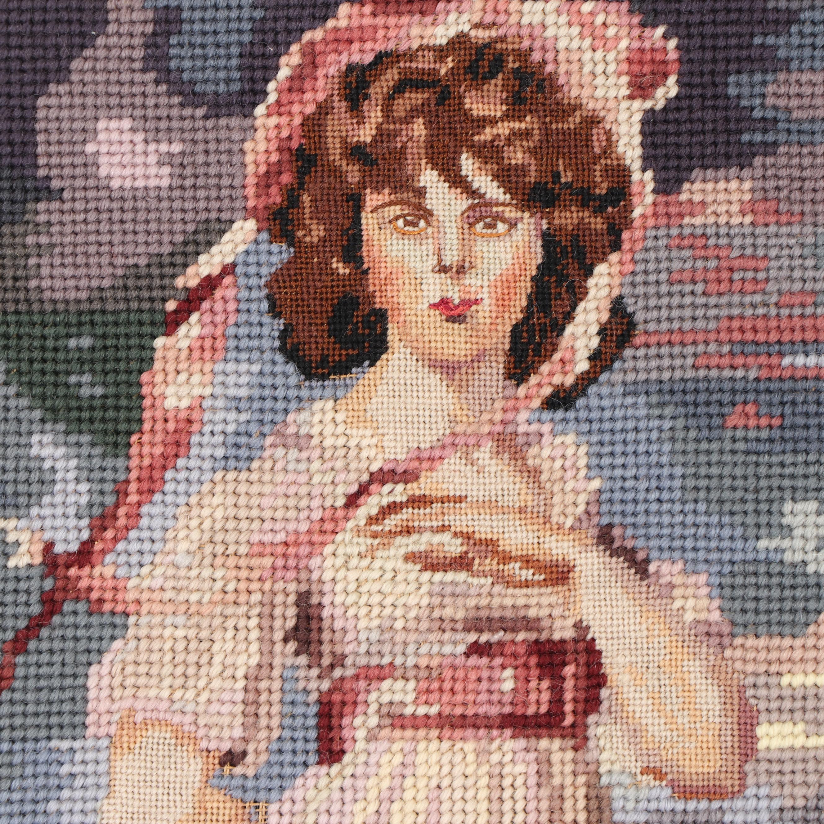 Needlepoint After Thomas Lawrence "Pinkie"