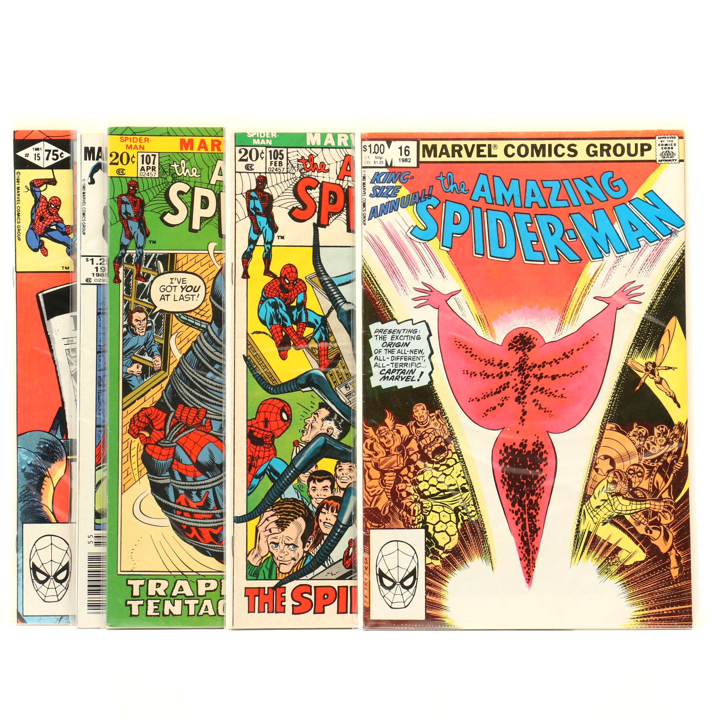 Bronze Age "The Amazing Spider-Man" King Size and Annual Comic Books