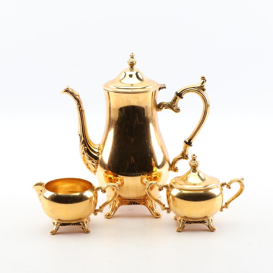 Gold Plated Coffee Service