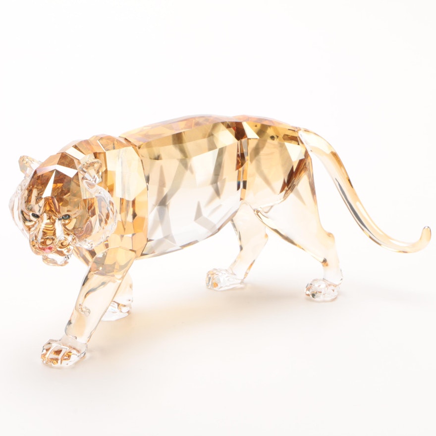 Swarovski Endangered Wildlife "Tiger" Crystal Figurine, 2010