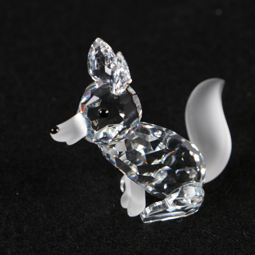 Swarovski Crystal "Fox" Figurine by Adi Stocker