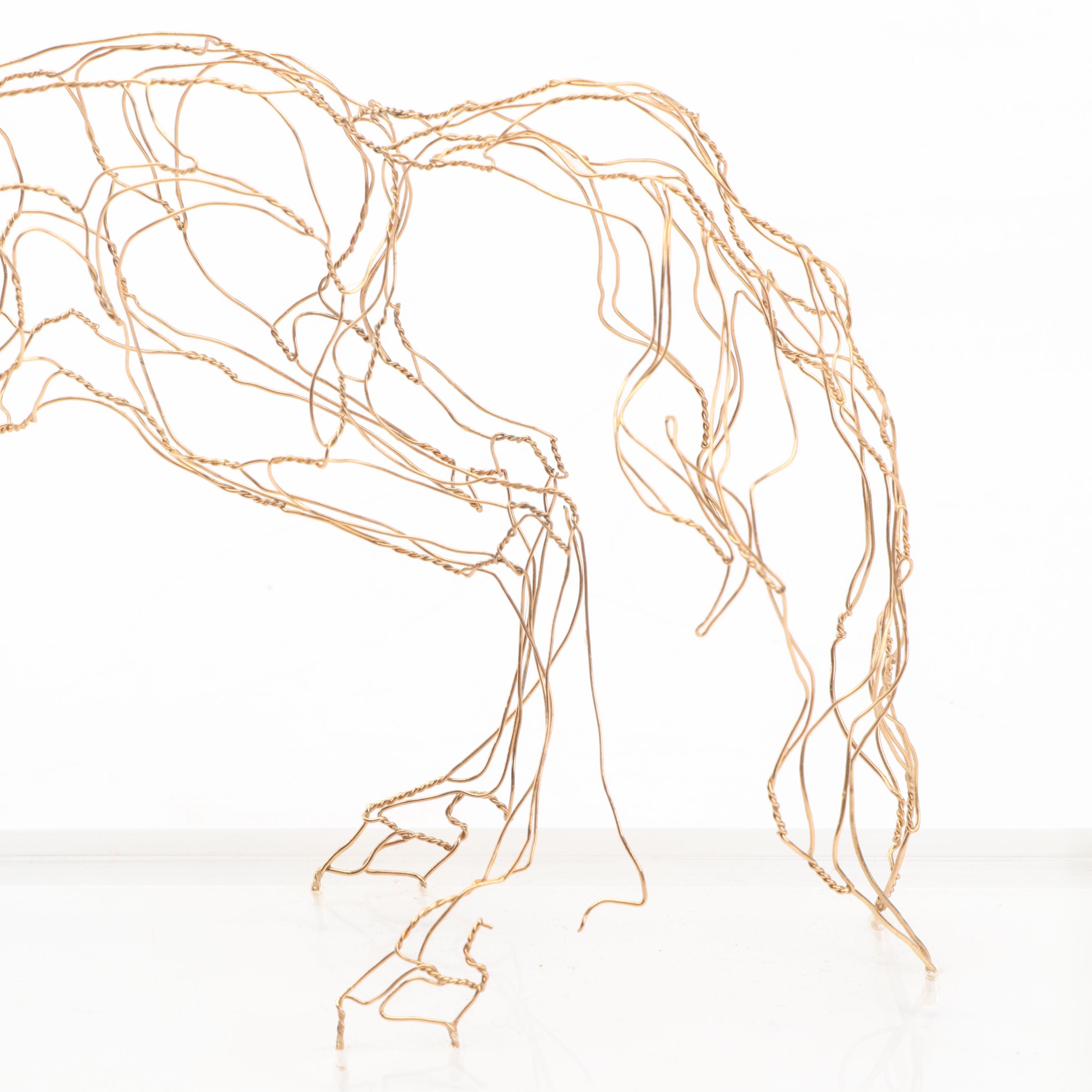 Elizabeth Berrian Unicorn Wire Sculpture