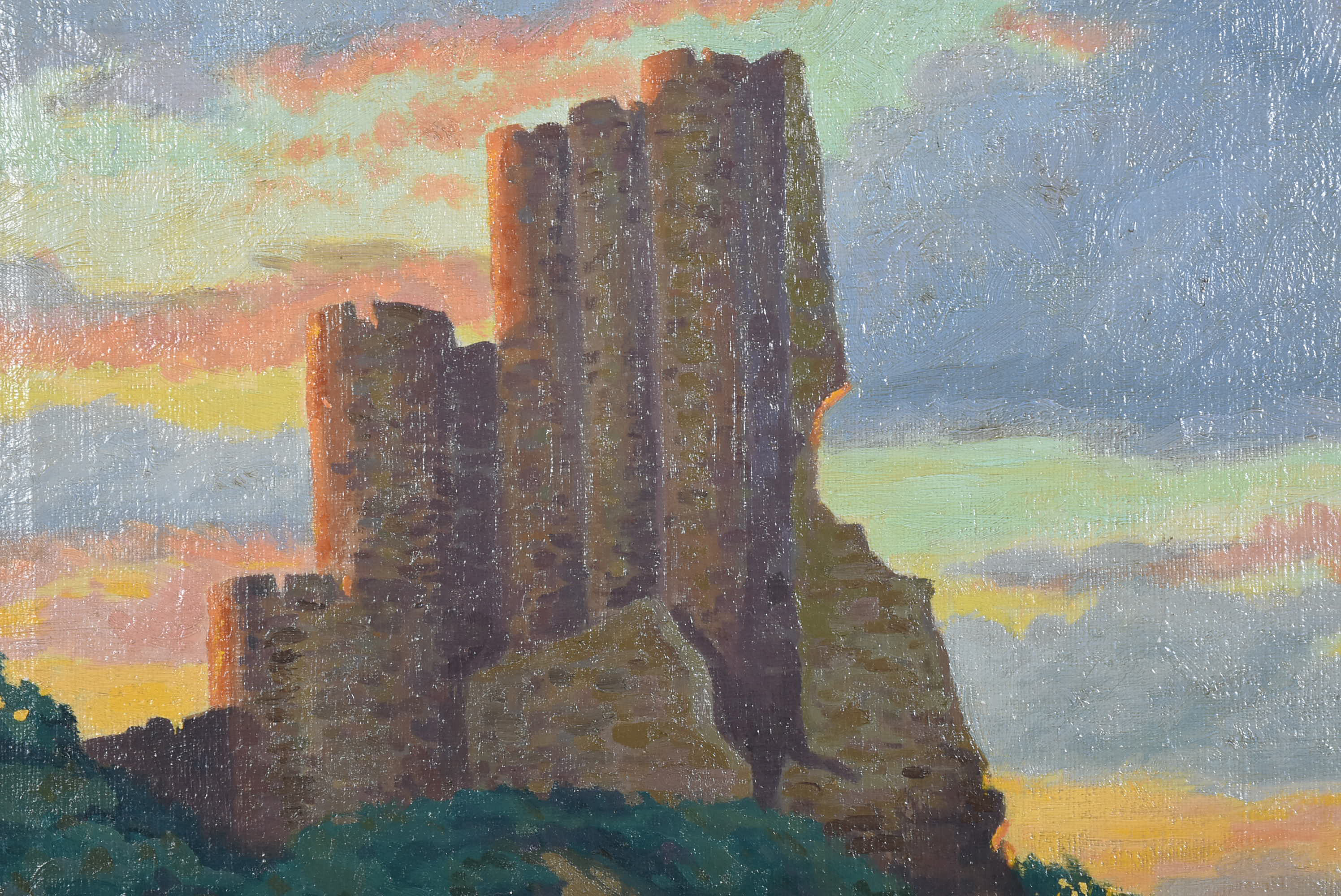 Aurion Proctor 1949 Oil Painting of the Talgo Train