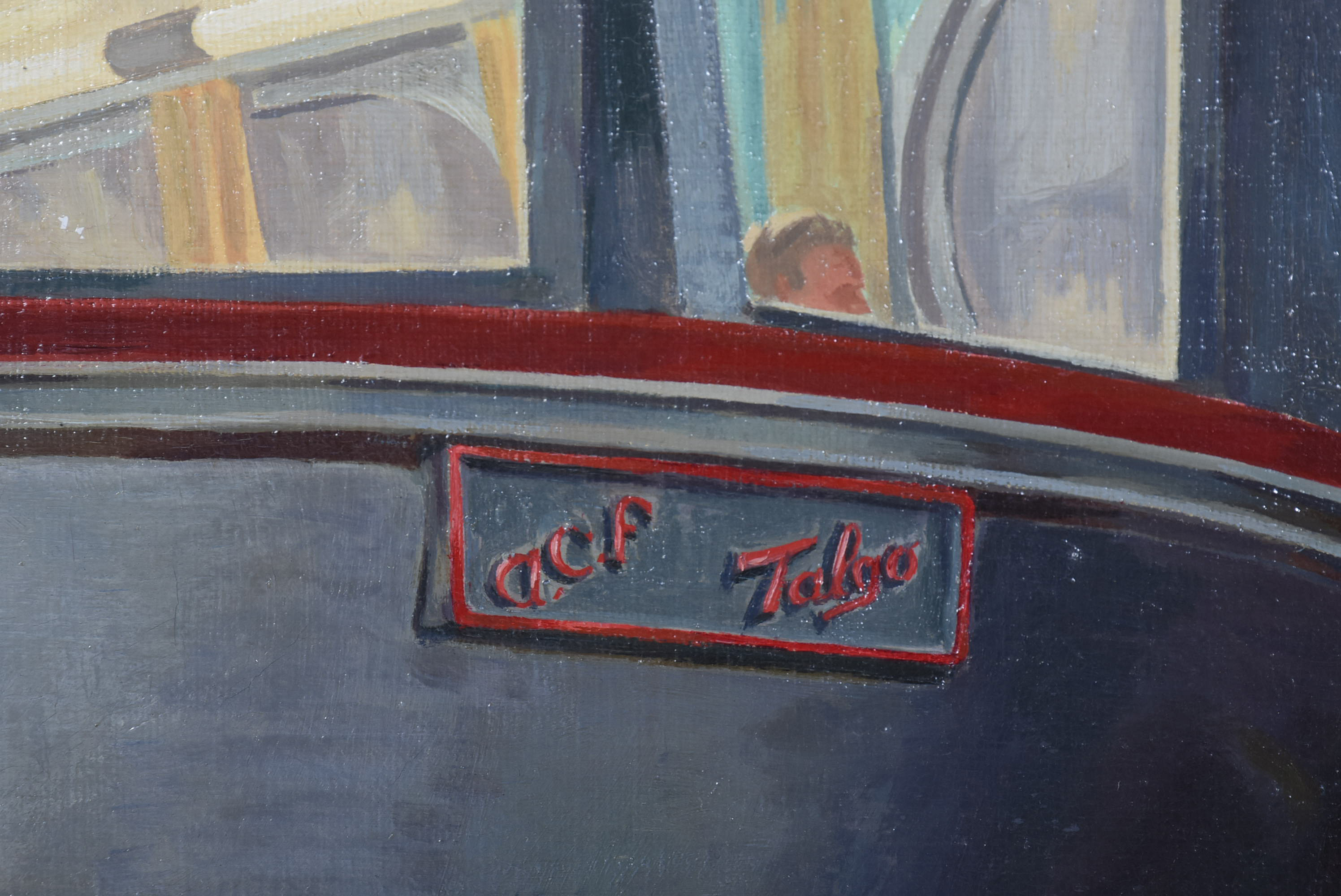 Aurion Proctor 1949 Oil Painting of the Talgo Train