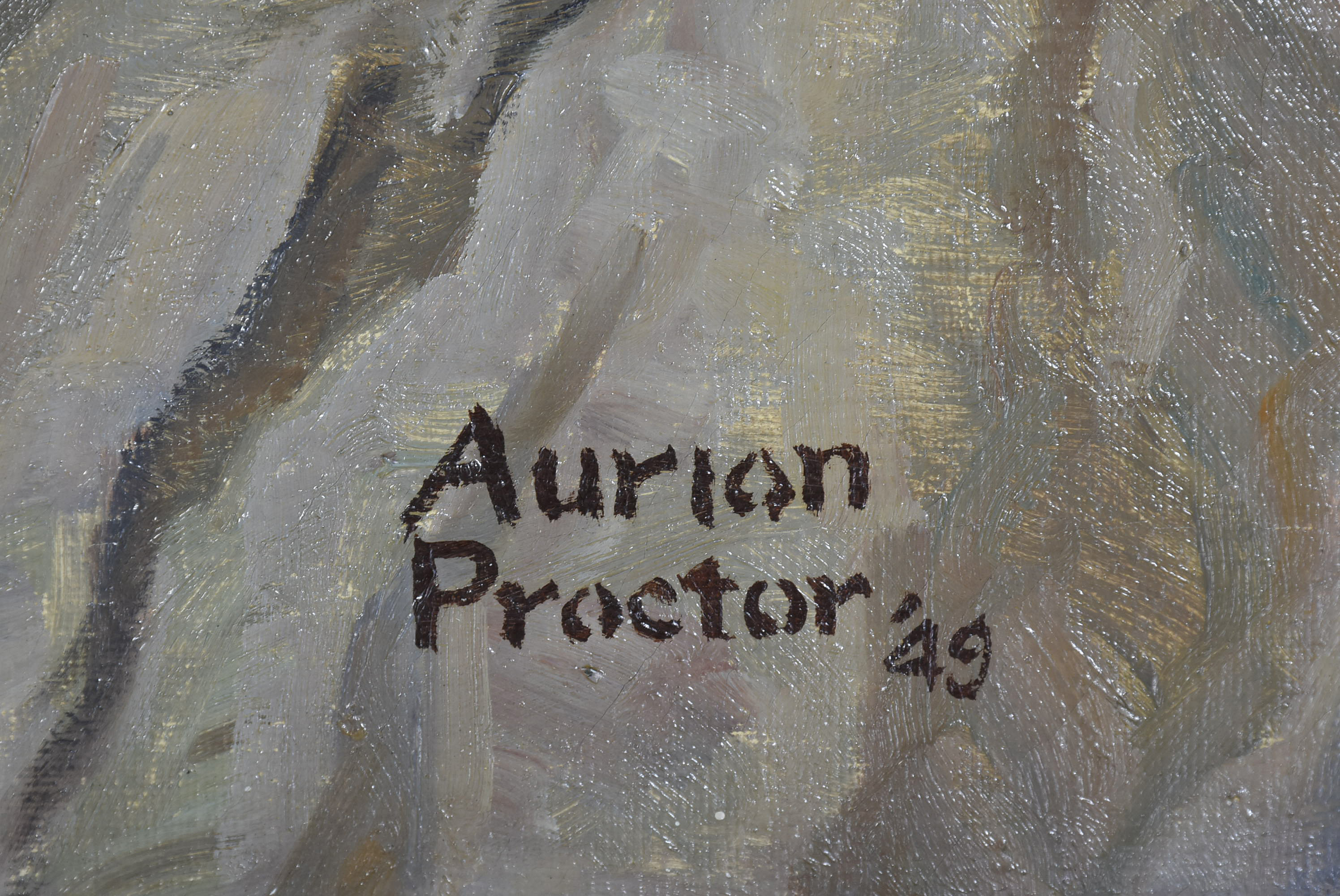Aurion Proctor 1949 Oil Painting of the Talgo Train