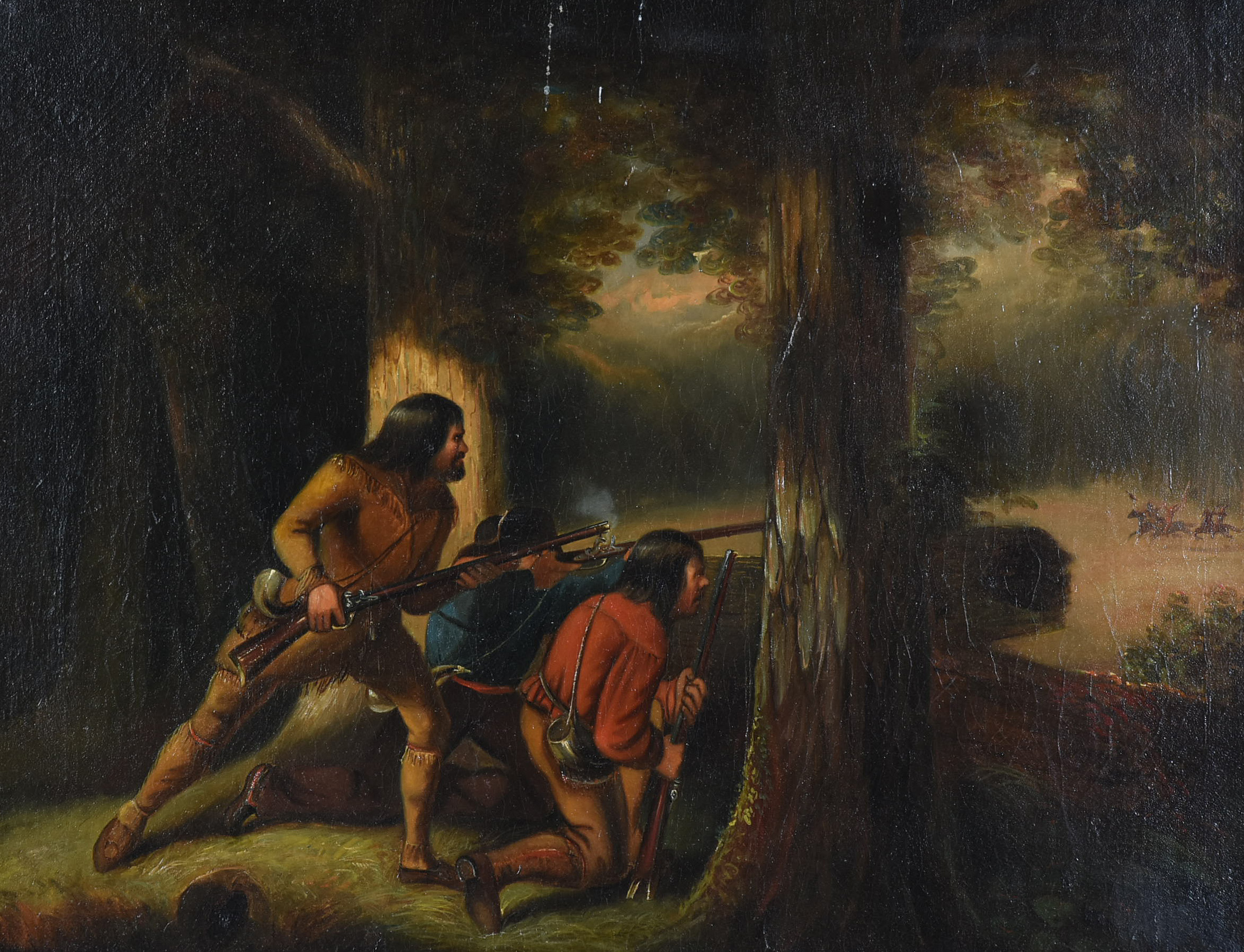 George Frederick Bensell Oil Painting "A Gallant Stand"