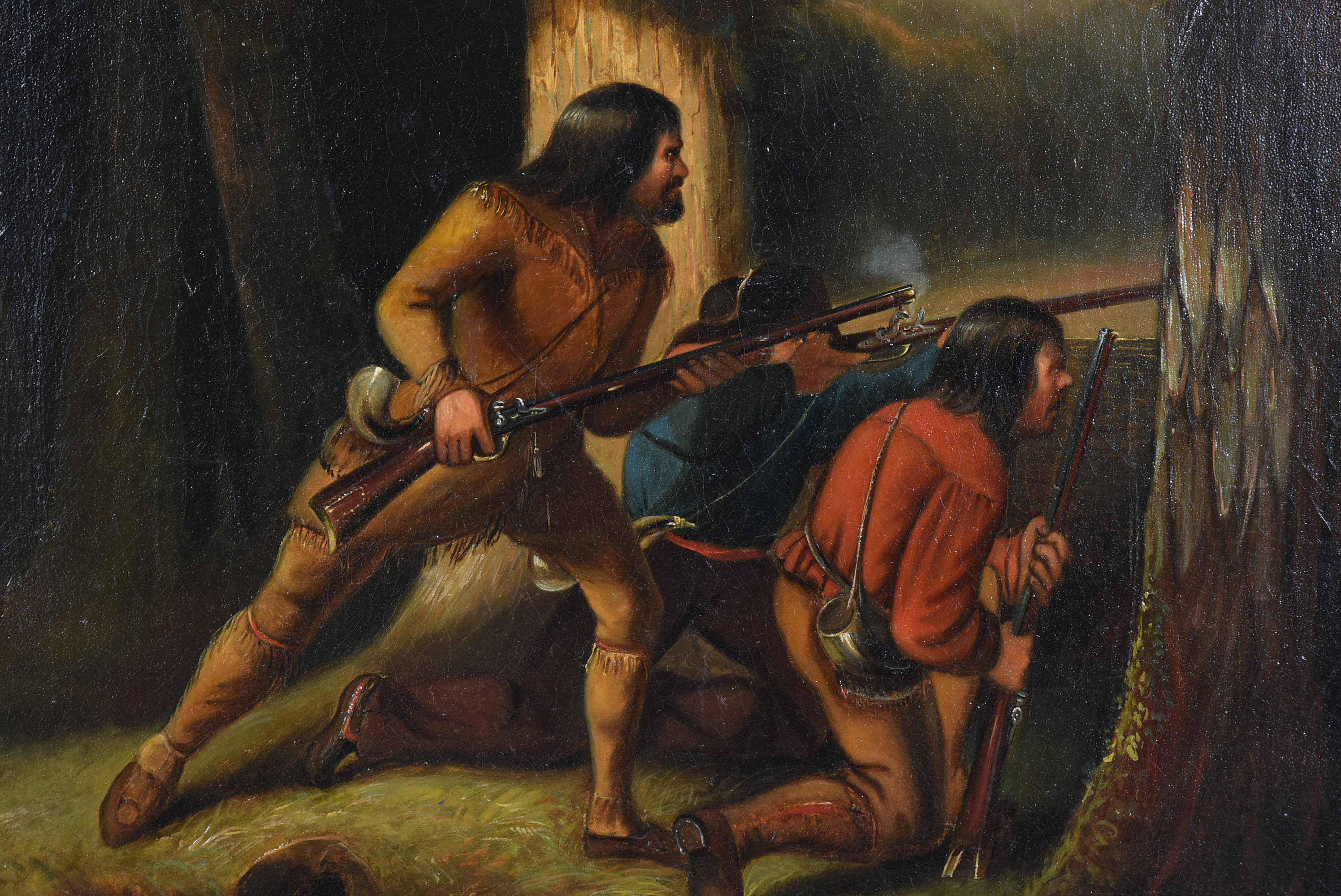 George Frederick Bensell Oil Painting "A Gallant Stand"